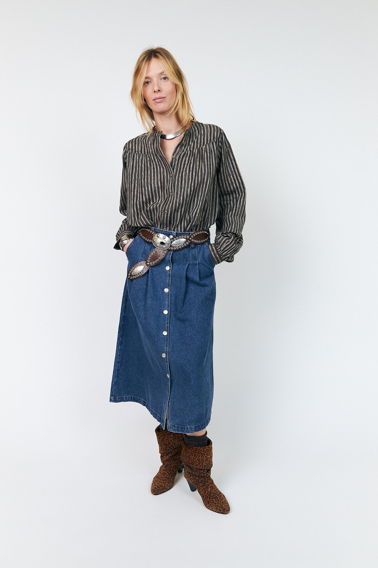 Lollys Laundry AbbeyLL Vest Skirt Mørkeblå