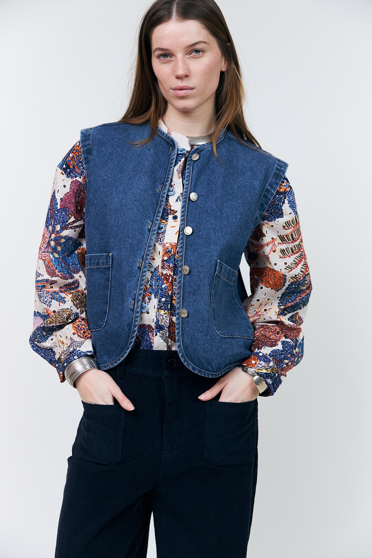 Lollys Laundry AbbeyLL Vest Vest Mørkeblå