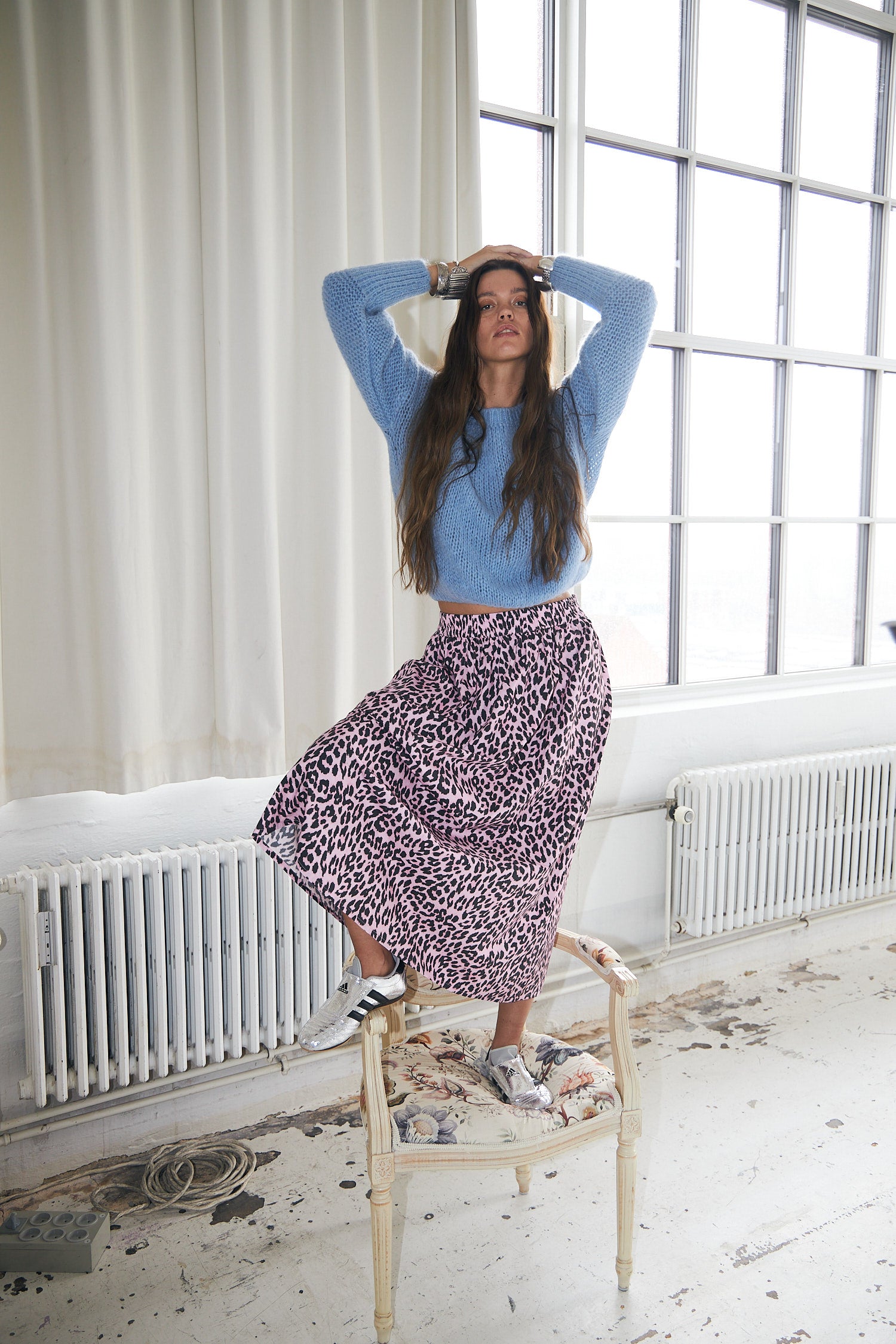 Lollys Laundry AkaneLL Maxi Nederdel Skirt 84 Light Pink