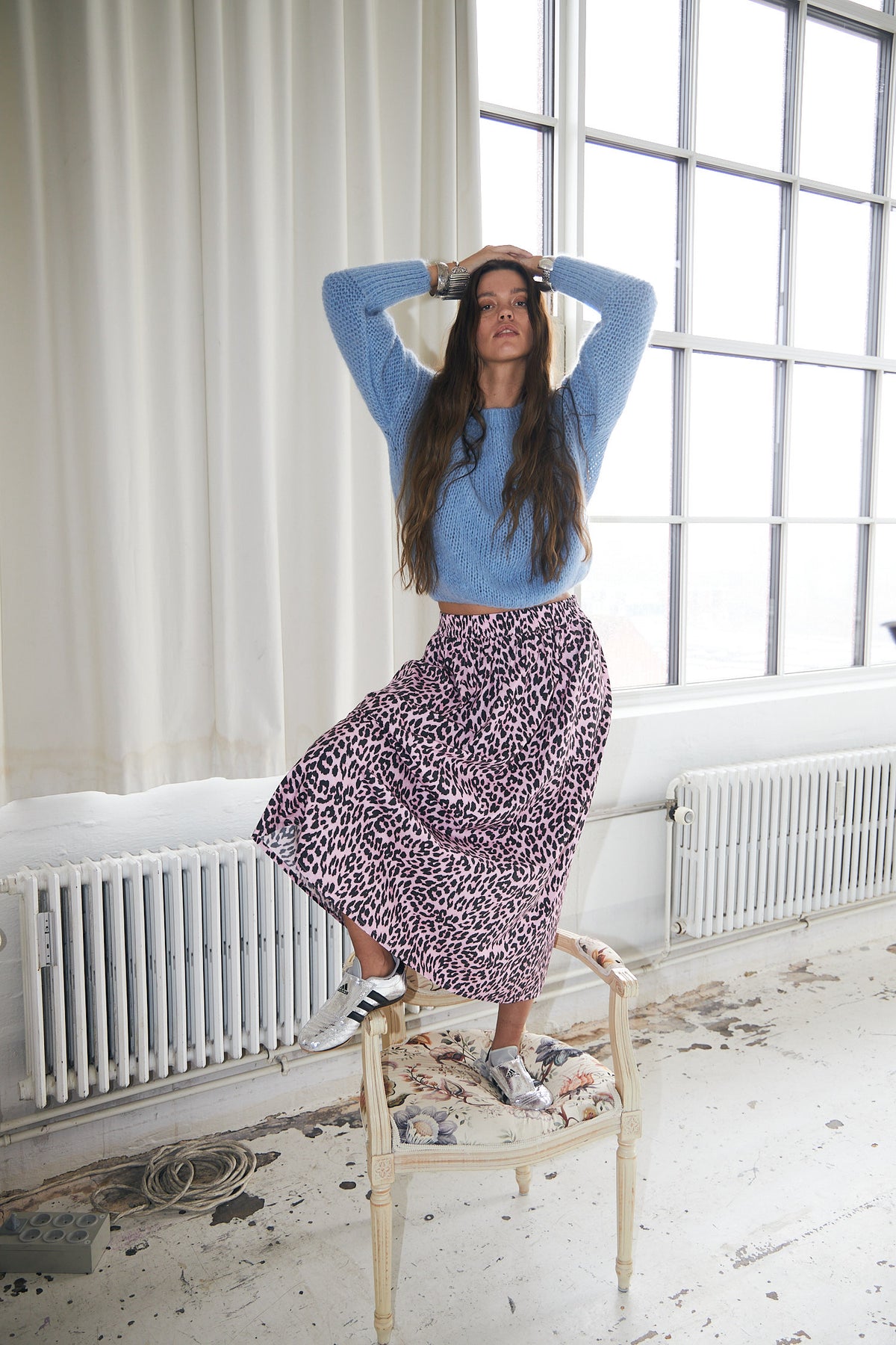 Lollys Laundry AkaneLL Maxi Nederdel Skirt Lyserød