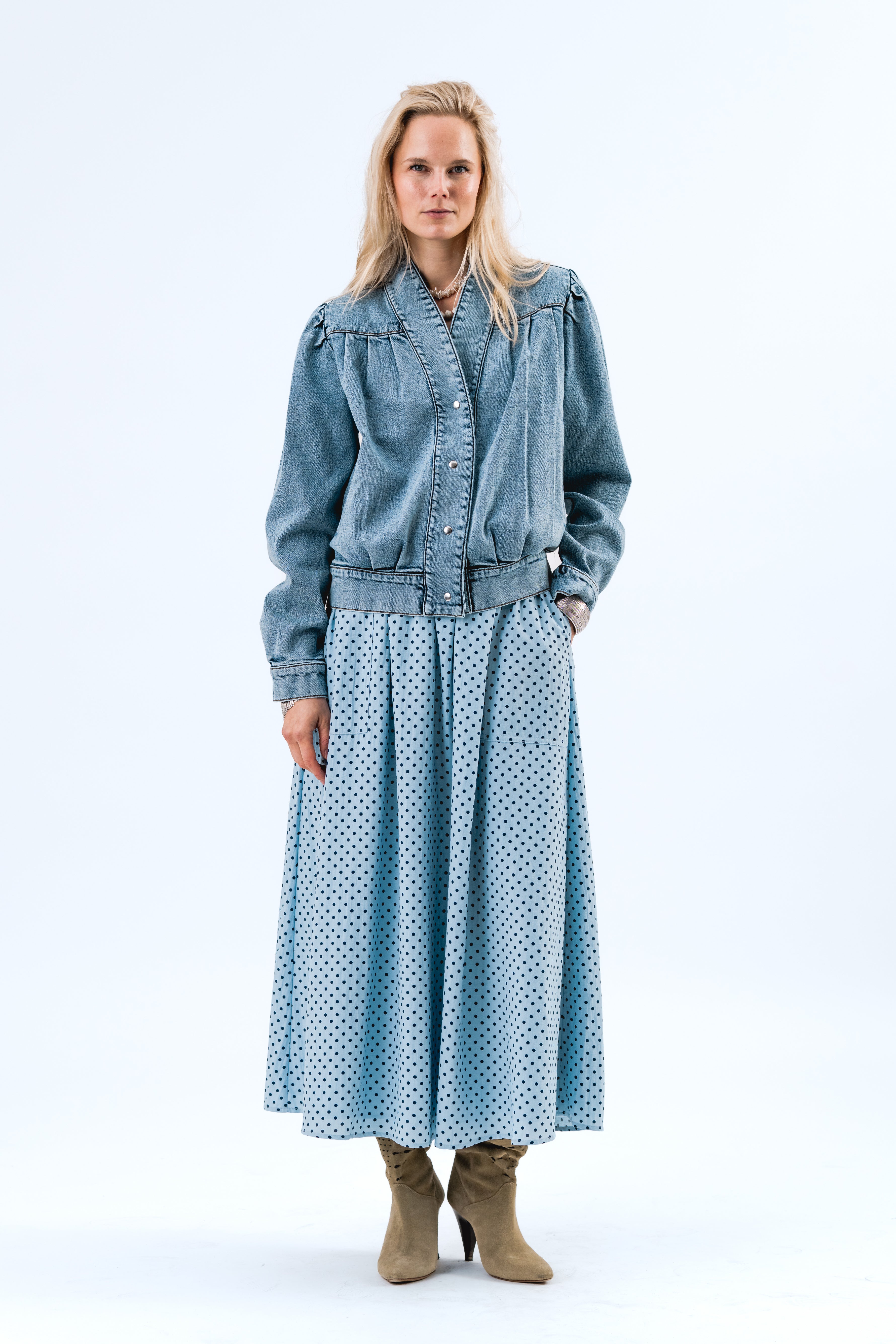 AkaneLL Maxi Nederdel - Light Blue