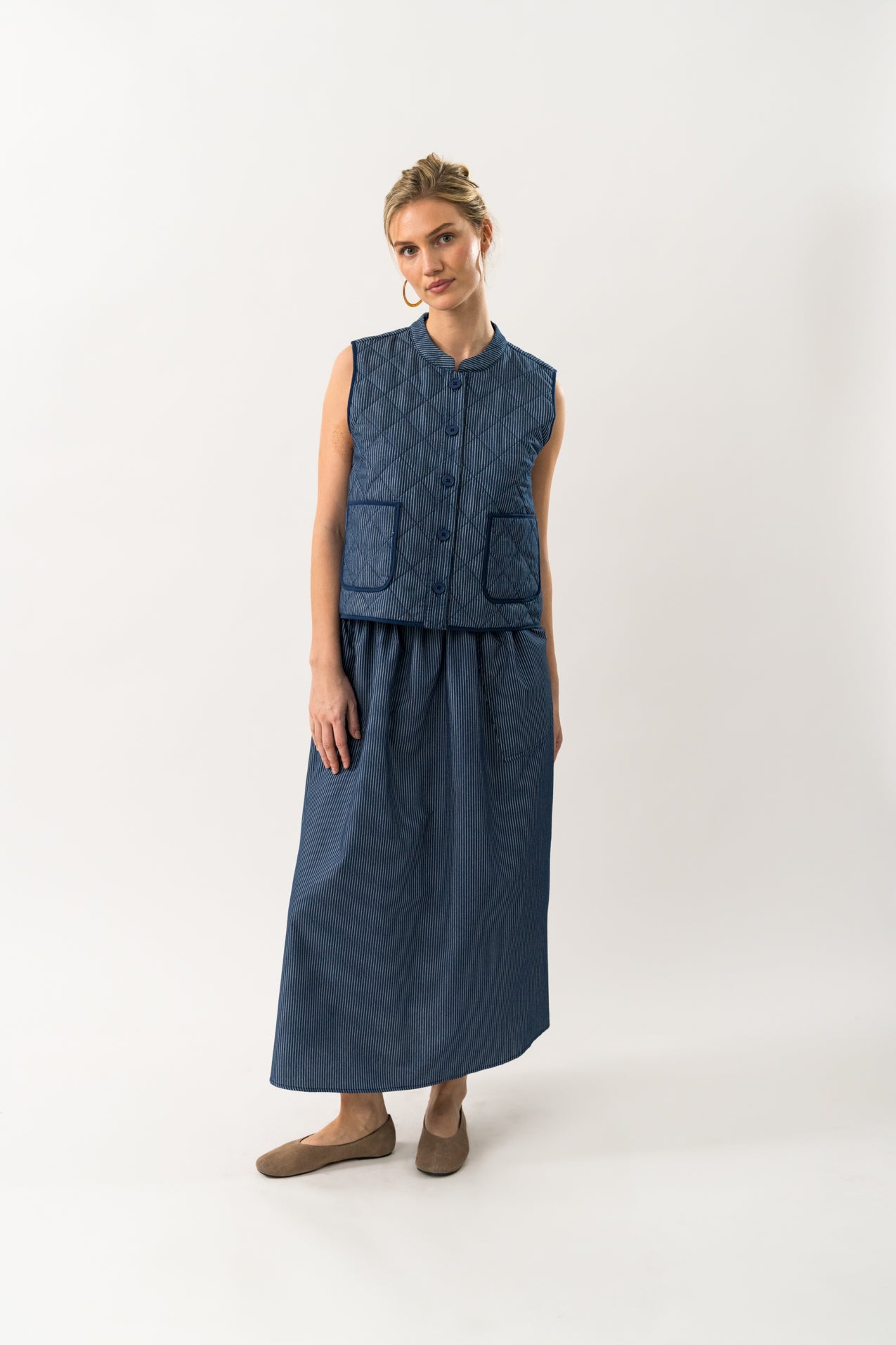 AkaneLL Maxi Skirt - Dark Blue