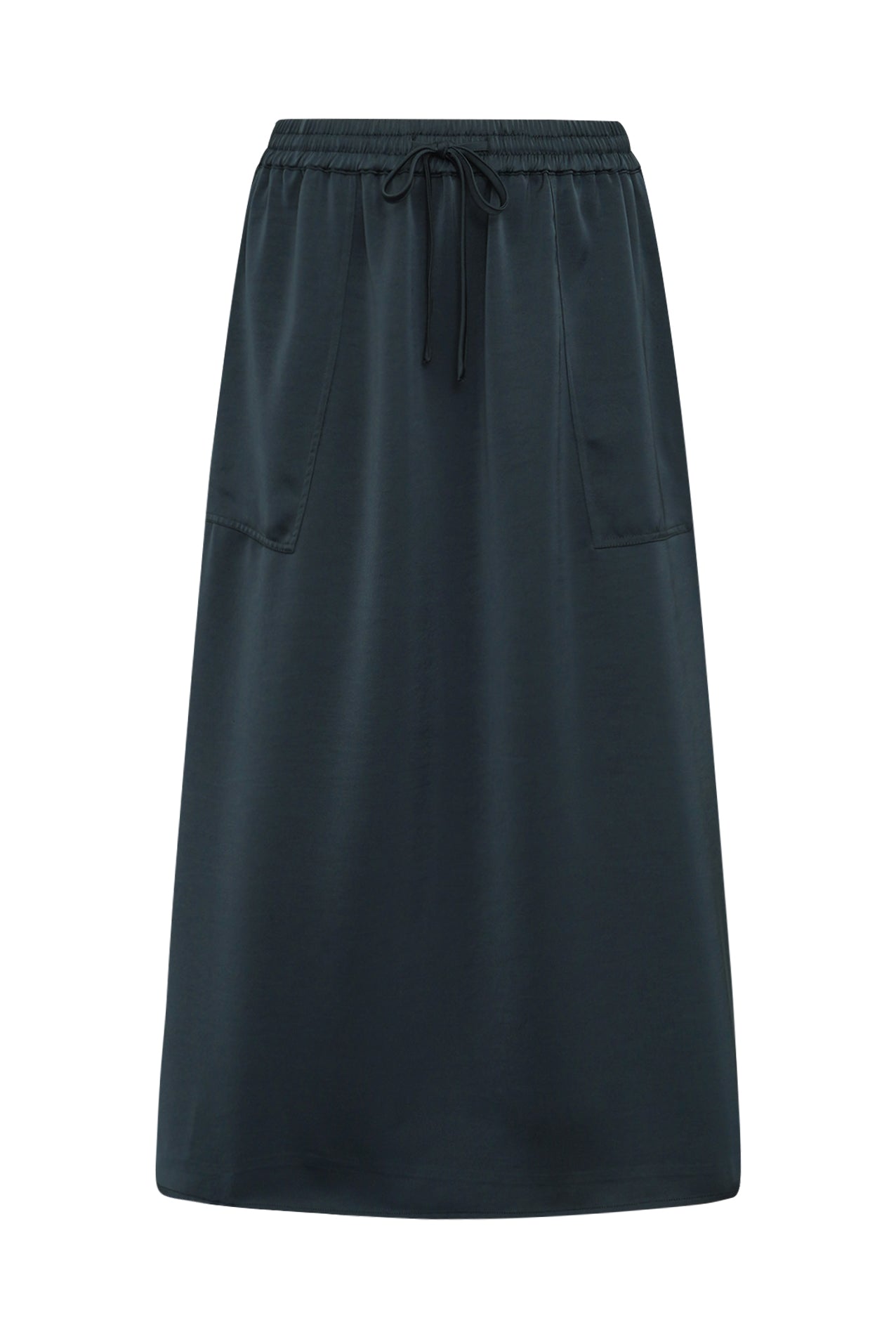 Lollys Laundry AkaneLL Midi Nederdel Skirt Mørkebrun