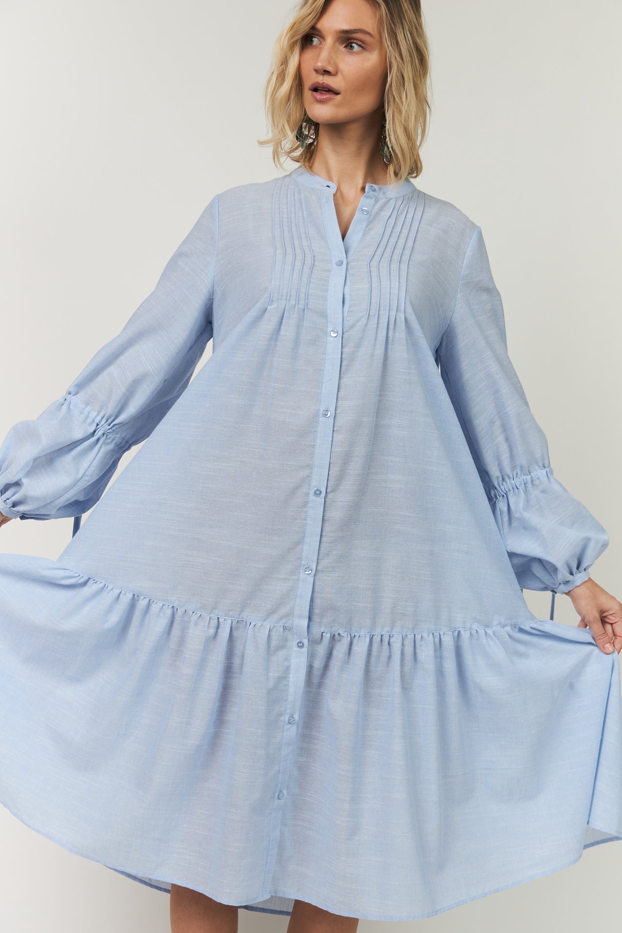 Lollys Laundry AlannaLL Maxi Kjole Dress 22 Light Blue