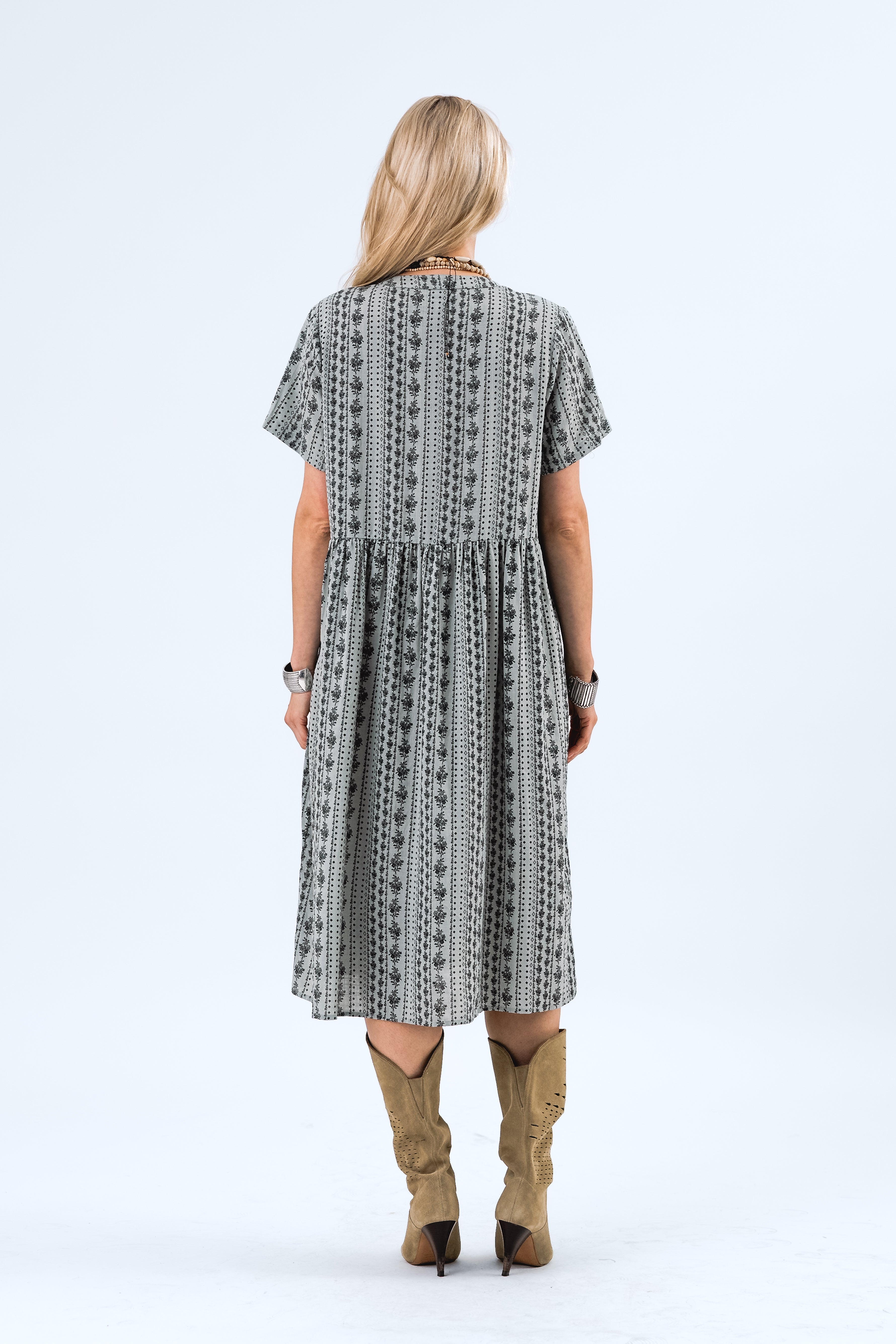 AliyaLL Midi Kjole - Dusty Green