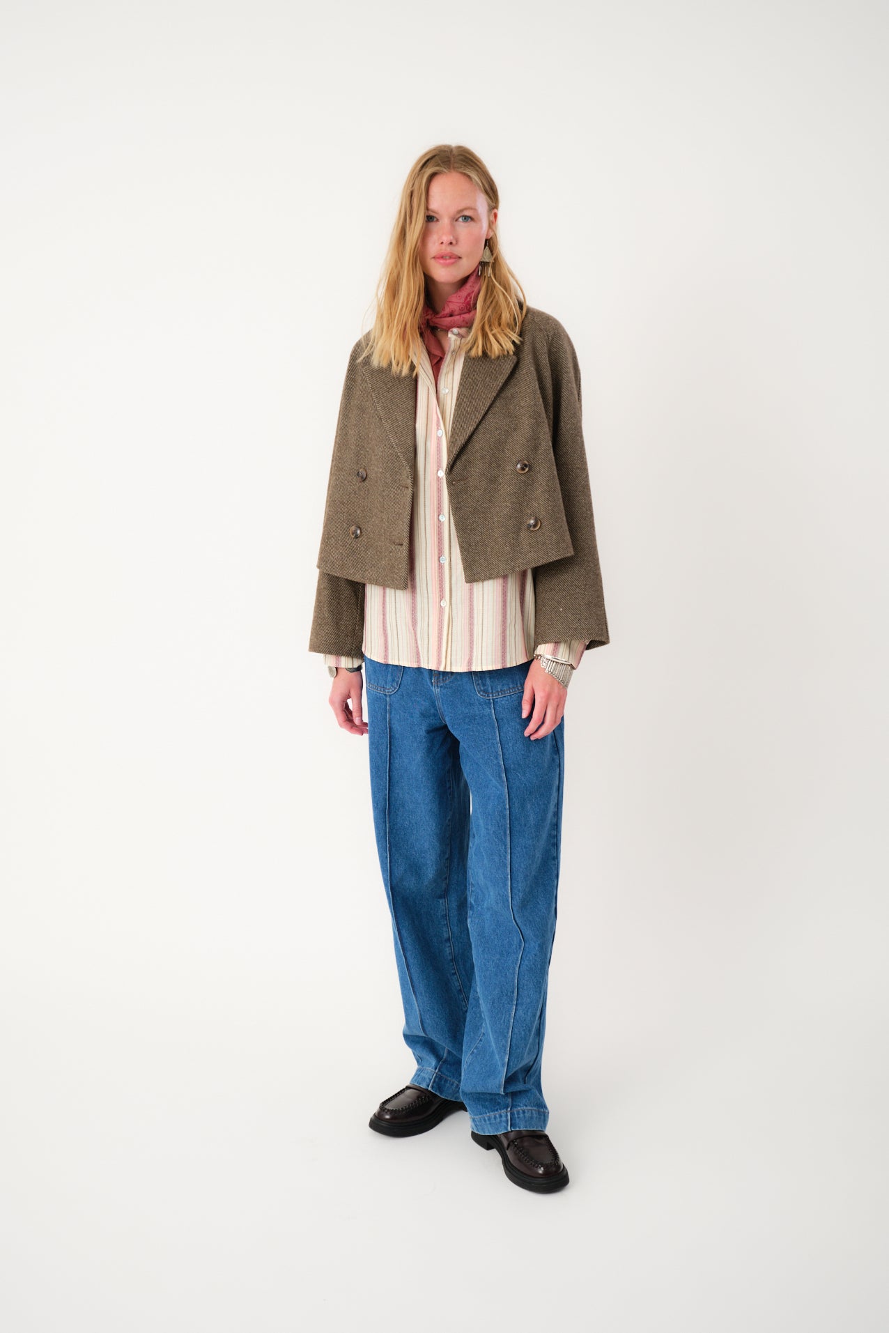 Lollys Laundry AmiriLL Kort Jakke Blazer 87 Dark Mokka