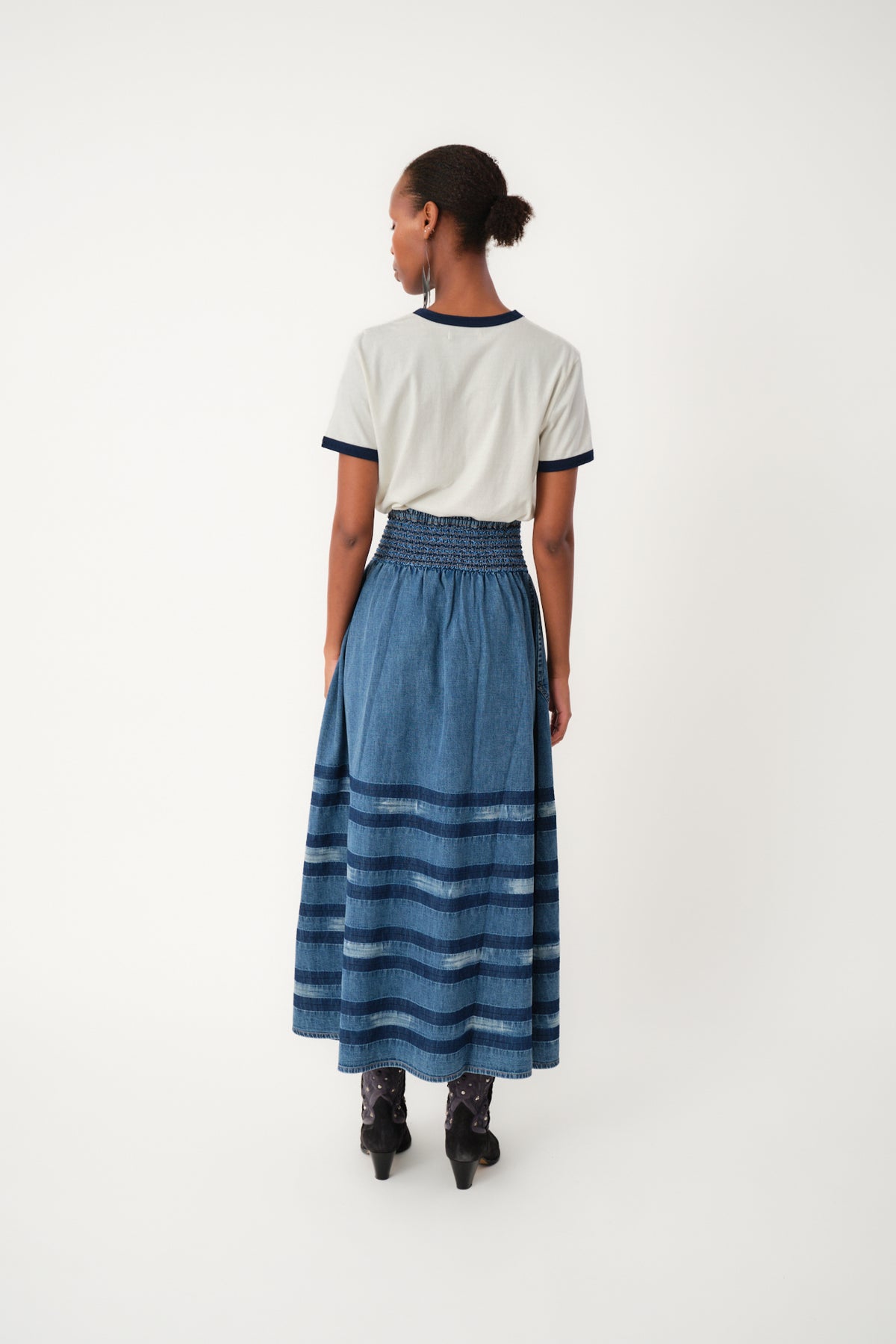 Lollys Laundry AmondLL Maxi Nederdel Skirt Blå