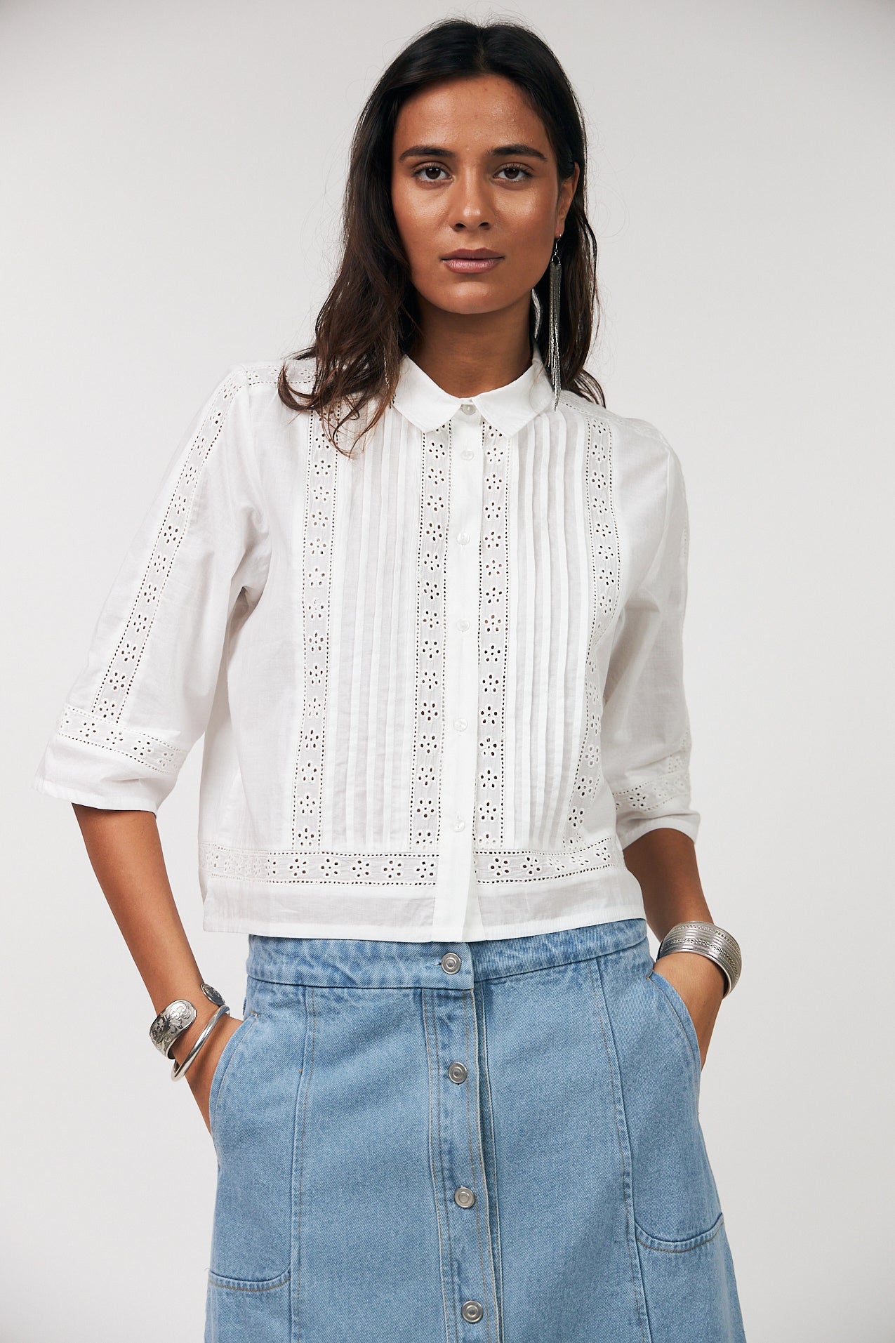 Lollys Laundry AmoraLL Skjorte Shirt 02 Creme