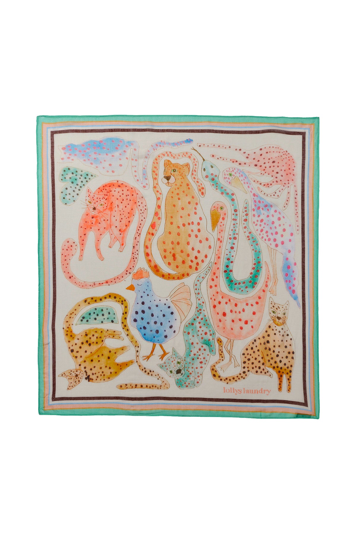 Lollys Laundry AnimalLL Tørklæde Accessories Multi