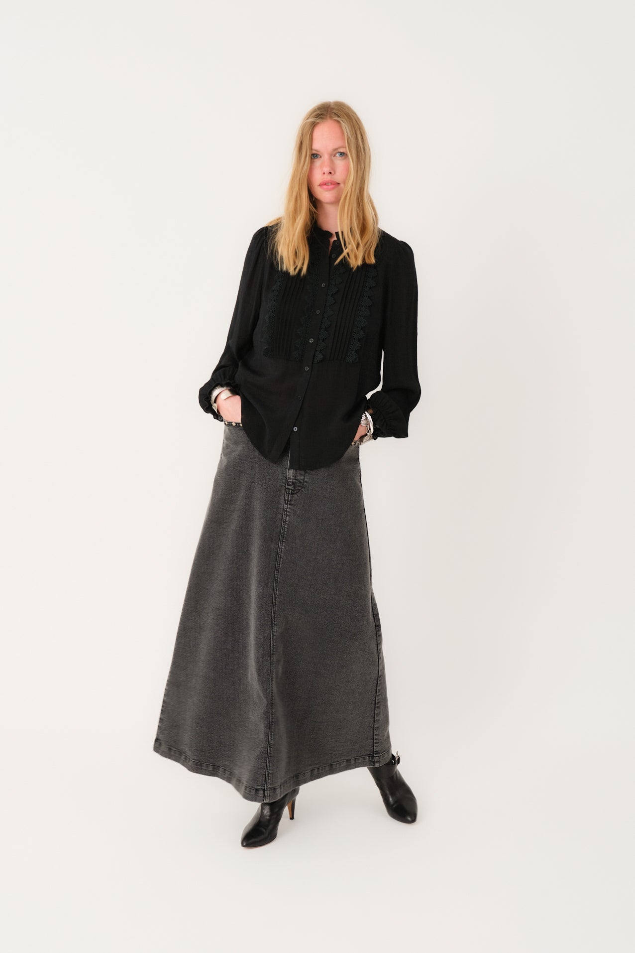 Lollys Laundry ArielLL Skjorte Shirt 99 Black