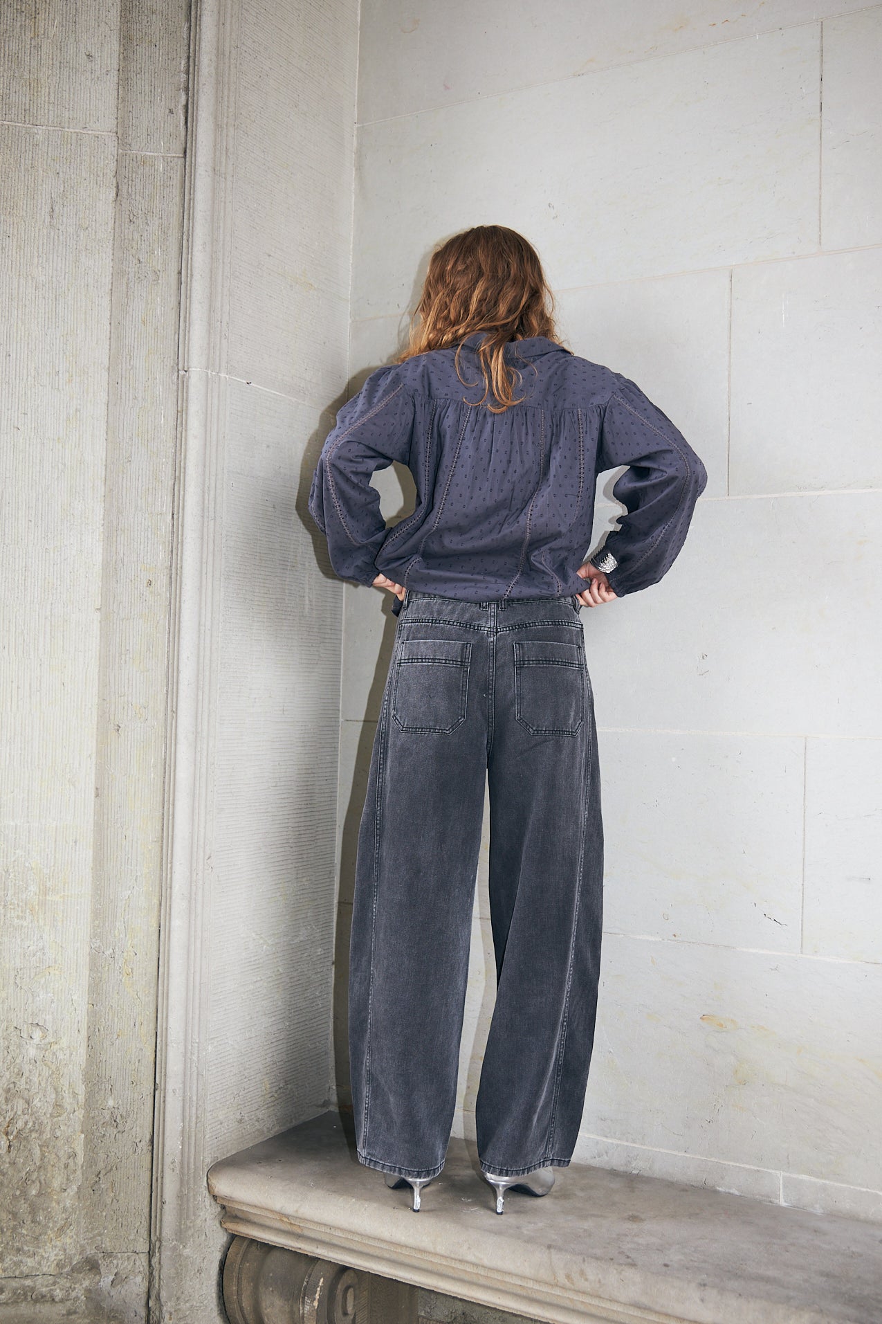 Lollys Laundry AvaLL Jeans Pants Vasket sort