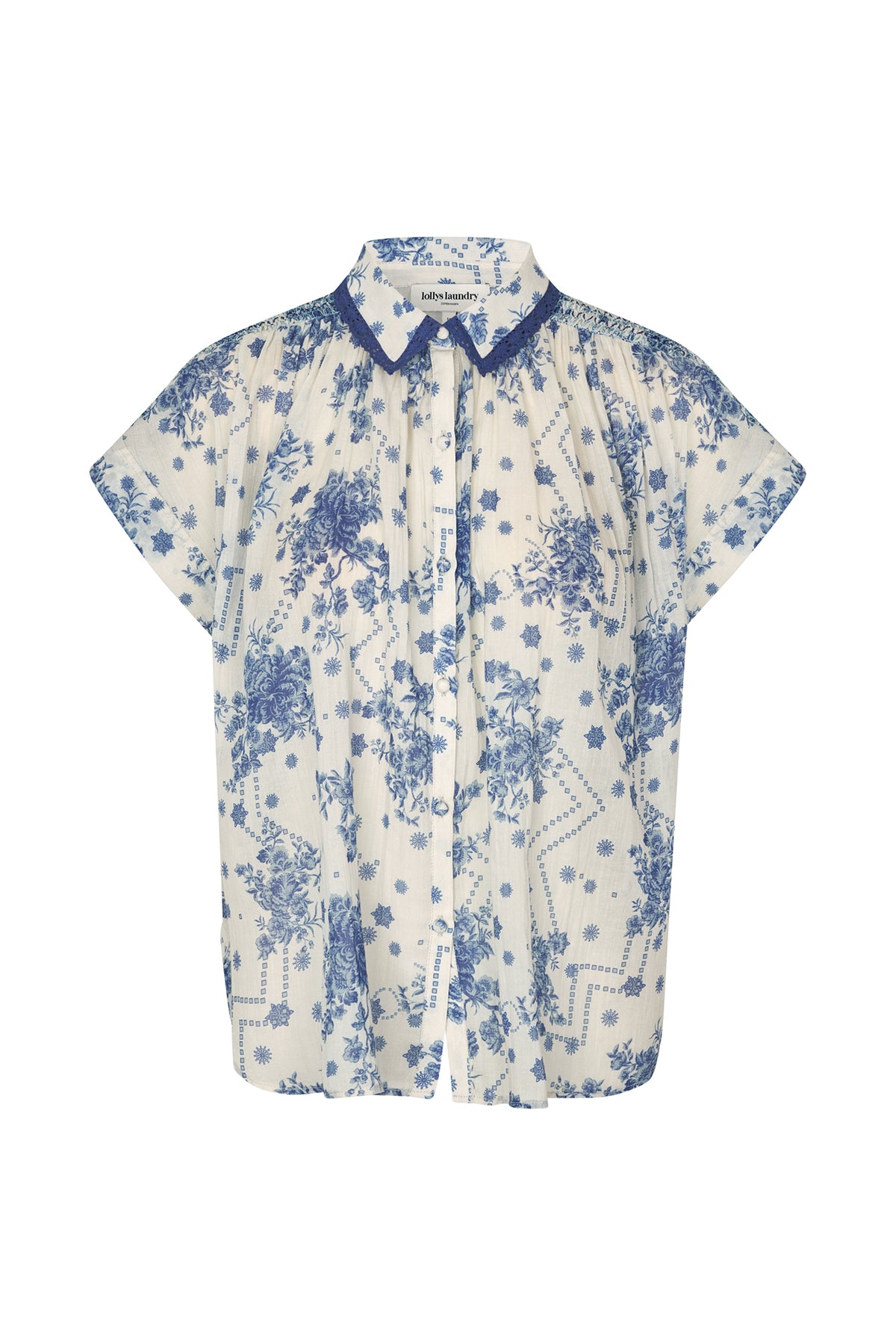 Lollys Laundry BadalLL Skjorte Shirt Mørkeblå