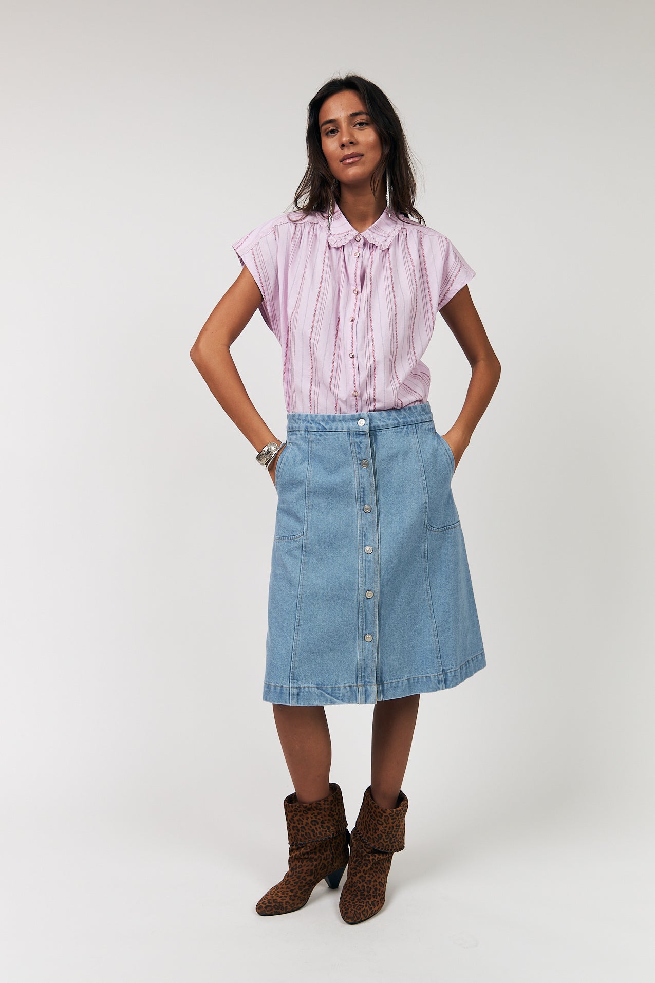 Lollys Laundry BadalLL Skjorte Shirt 53 Lilac