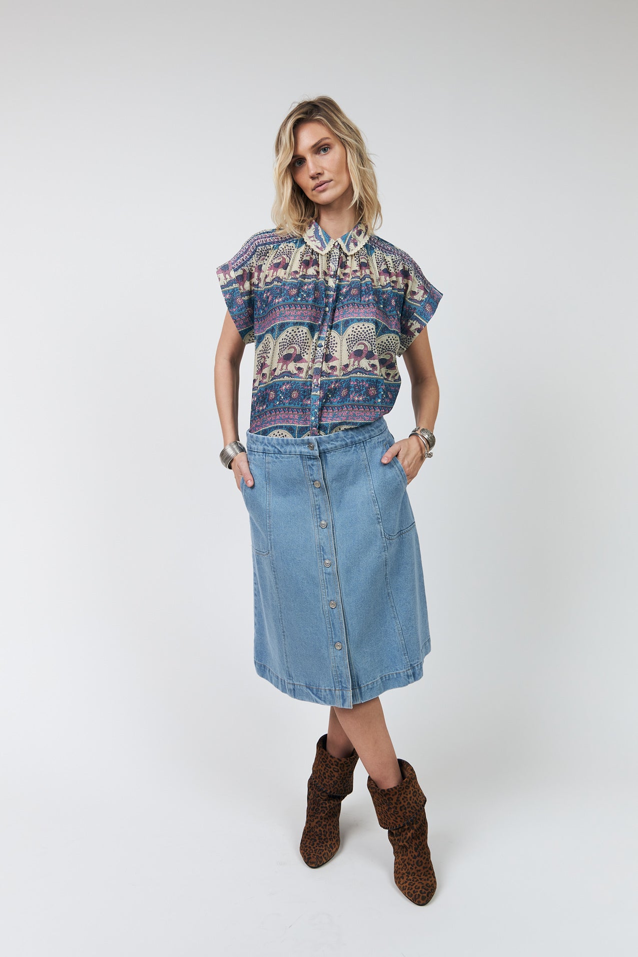 Lollys Laundry BadalLL Skjorte Shirt 20 Blue