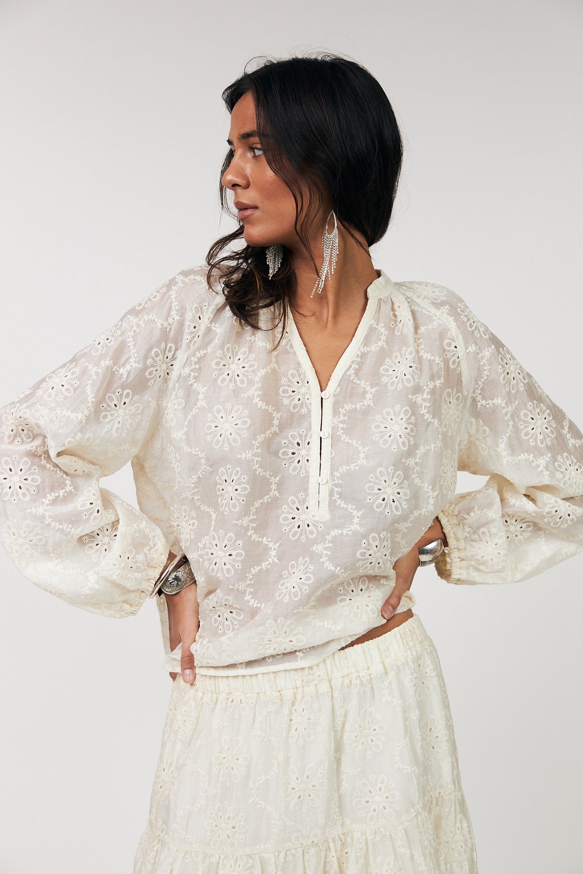 Lollys Laundry BiancaLL Skjorte Shirt Creme