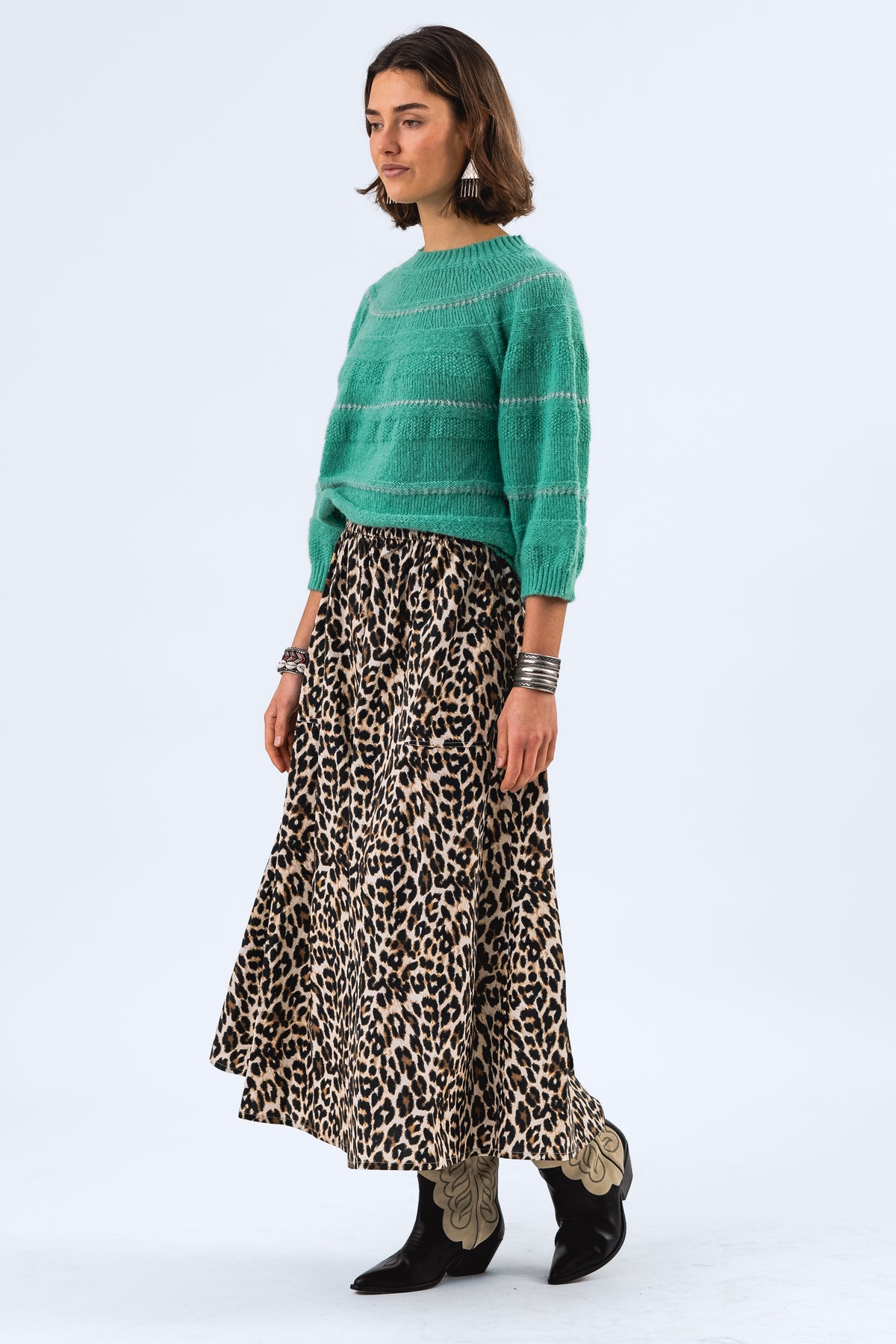 Lollys Laundry BjorkLL Strik Jumper Jumper Neon grøn