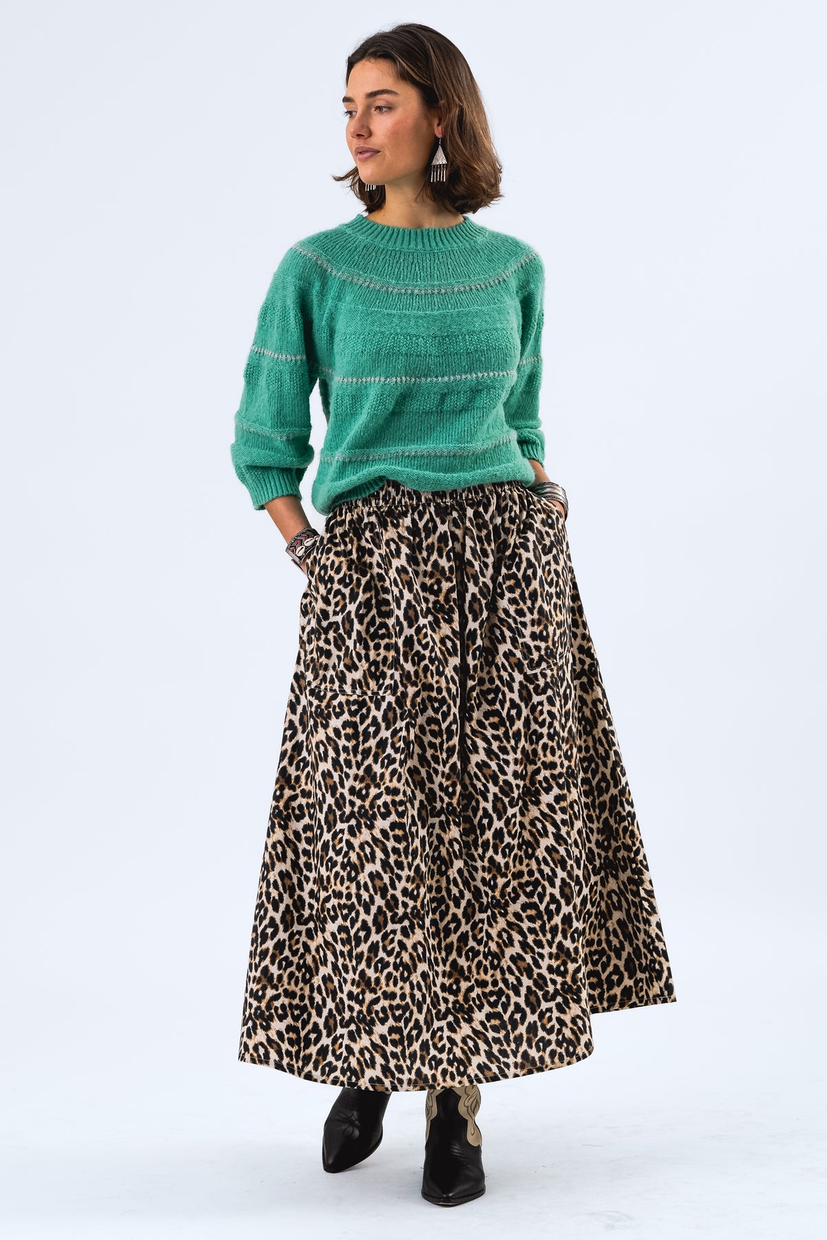 Lollys Laundry BjorkLL Strik Jumper Jumper Neon grøn
