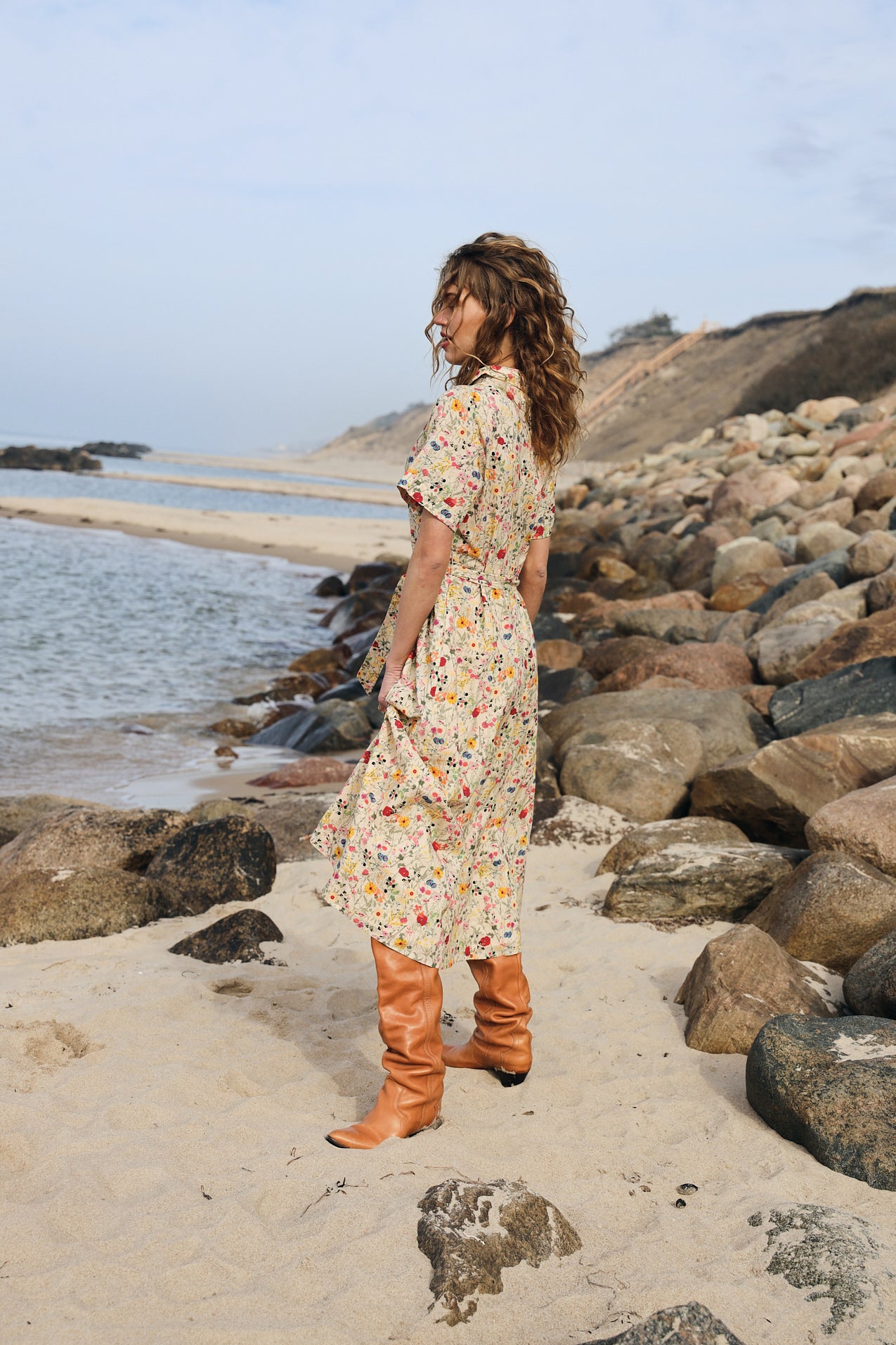 BlakeLL Midi Kjole - Blomsterprint