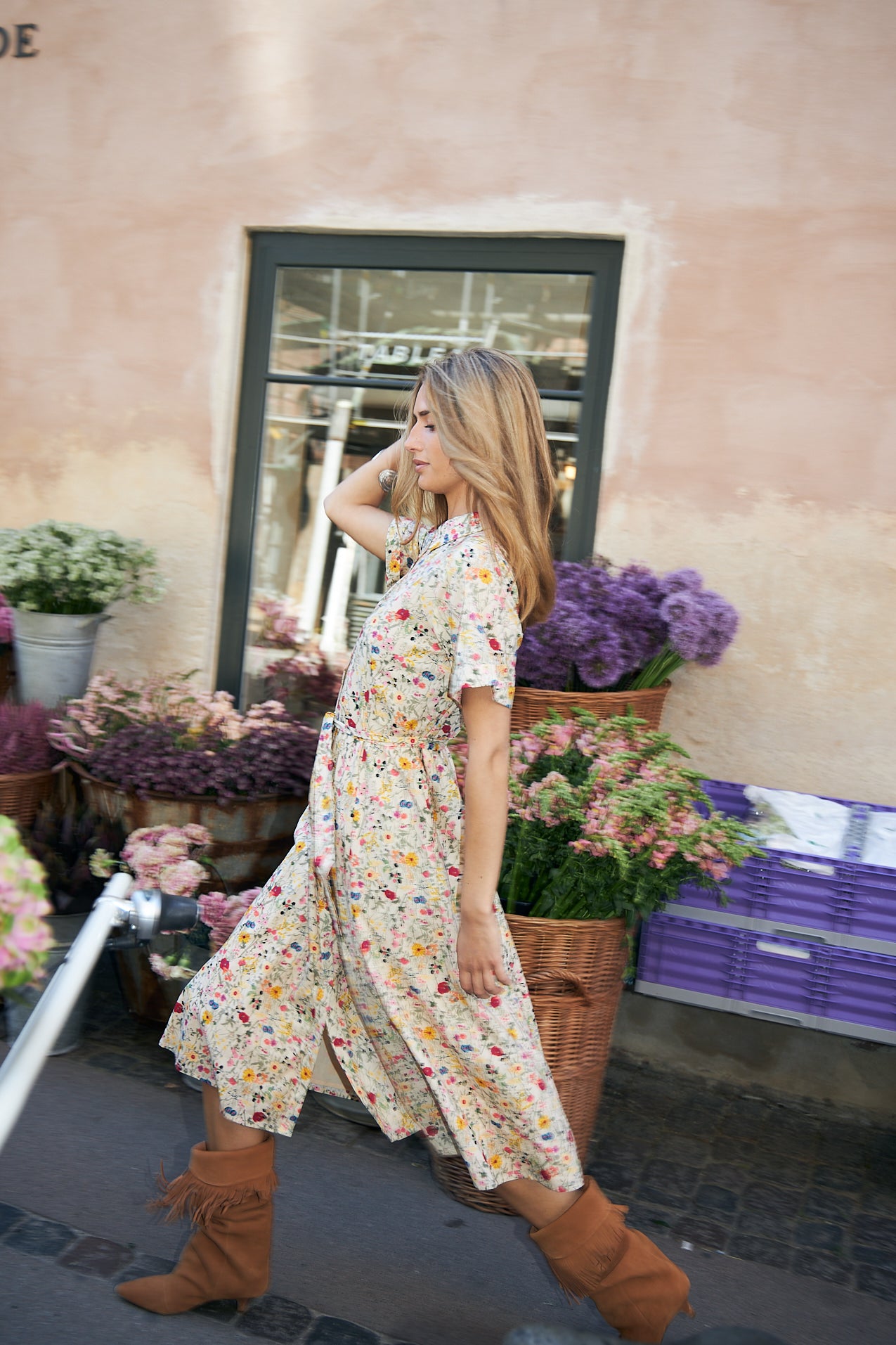 BlakeLL Midi Kjole - Blomsterprint