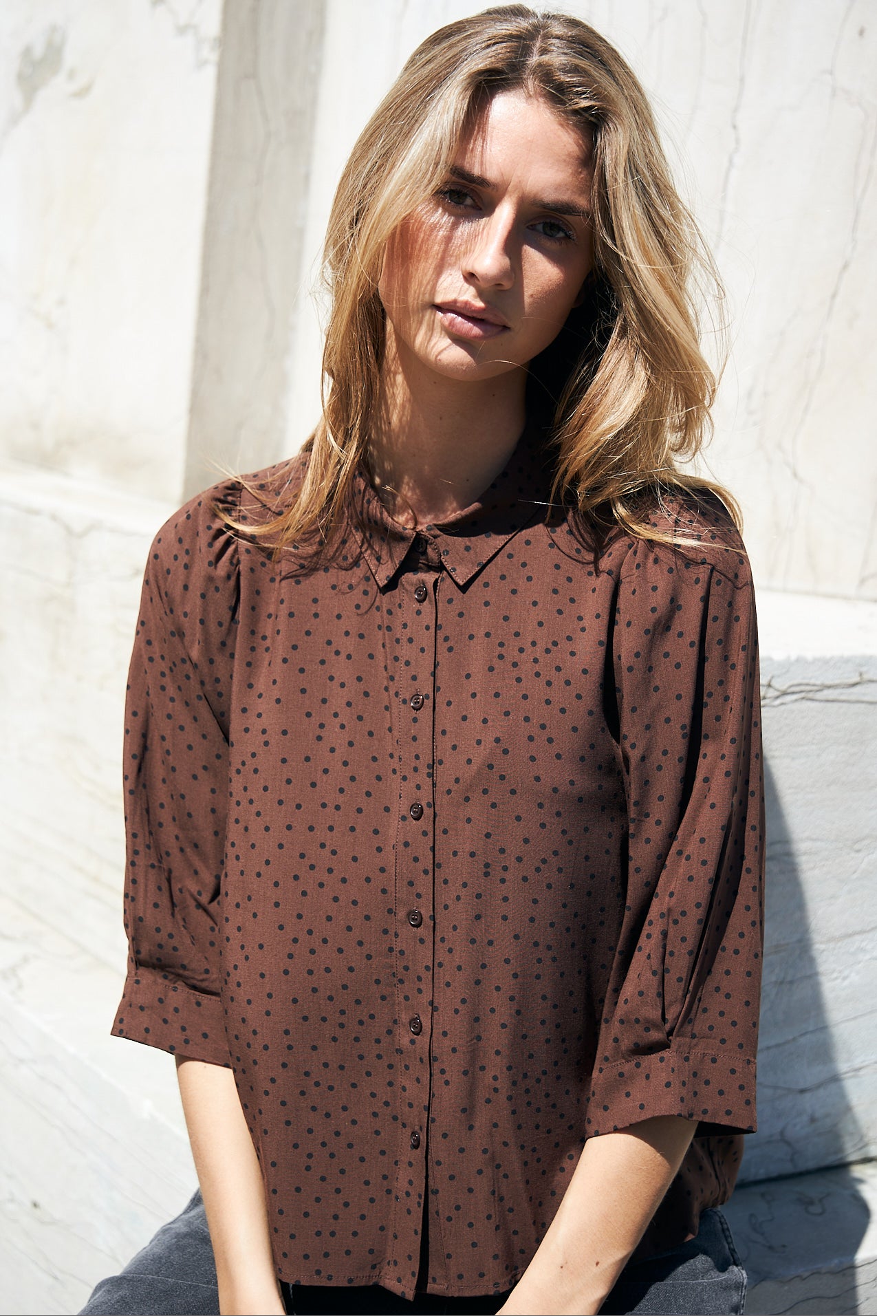 Lollys Laundry BonoLL Shirt SS Shirt Brun