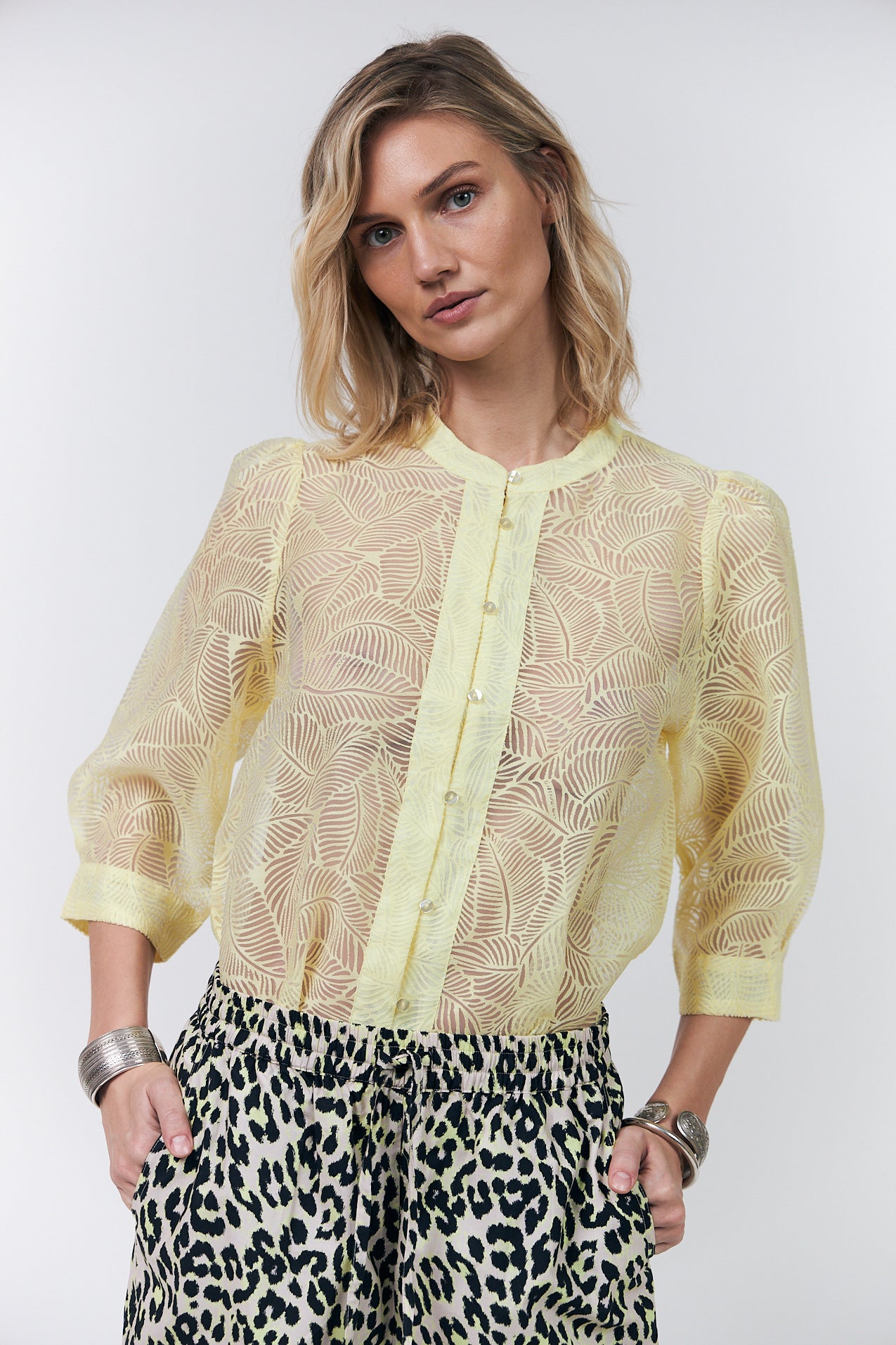 Lollys Laundry BonoLL Skjorte Shirt 93 Light Yellow
