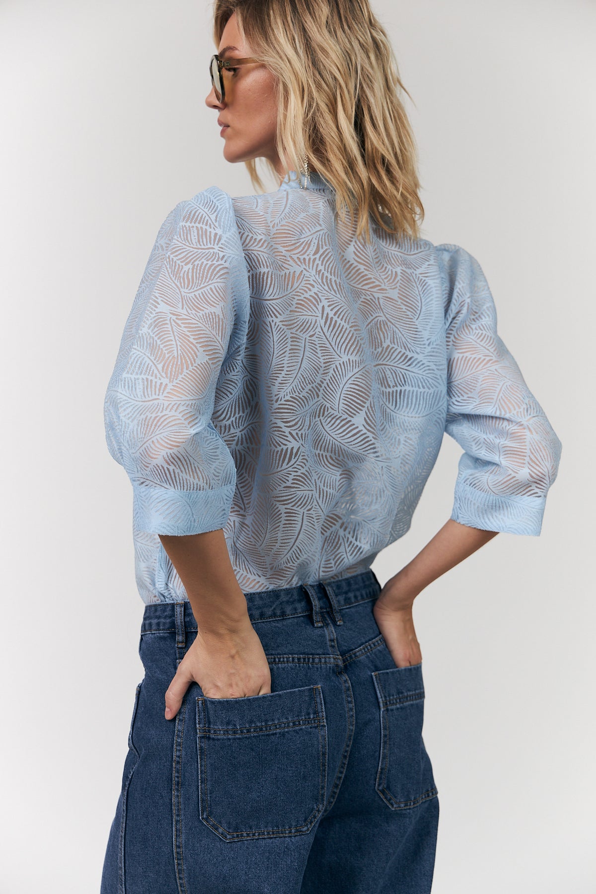 Lollys Laundry BonoLL Skjorte Shirt Lyseblå