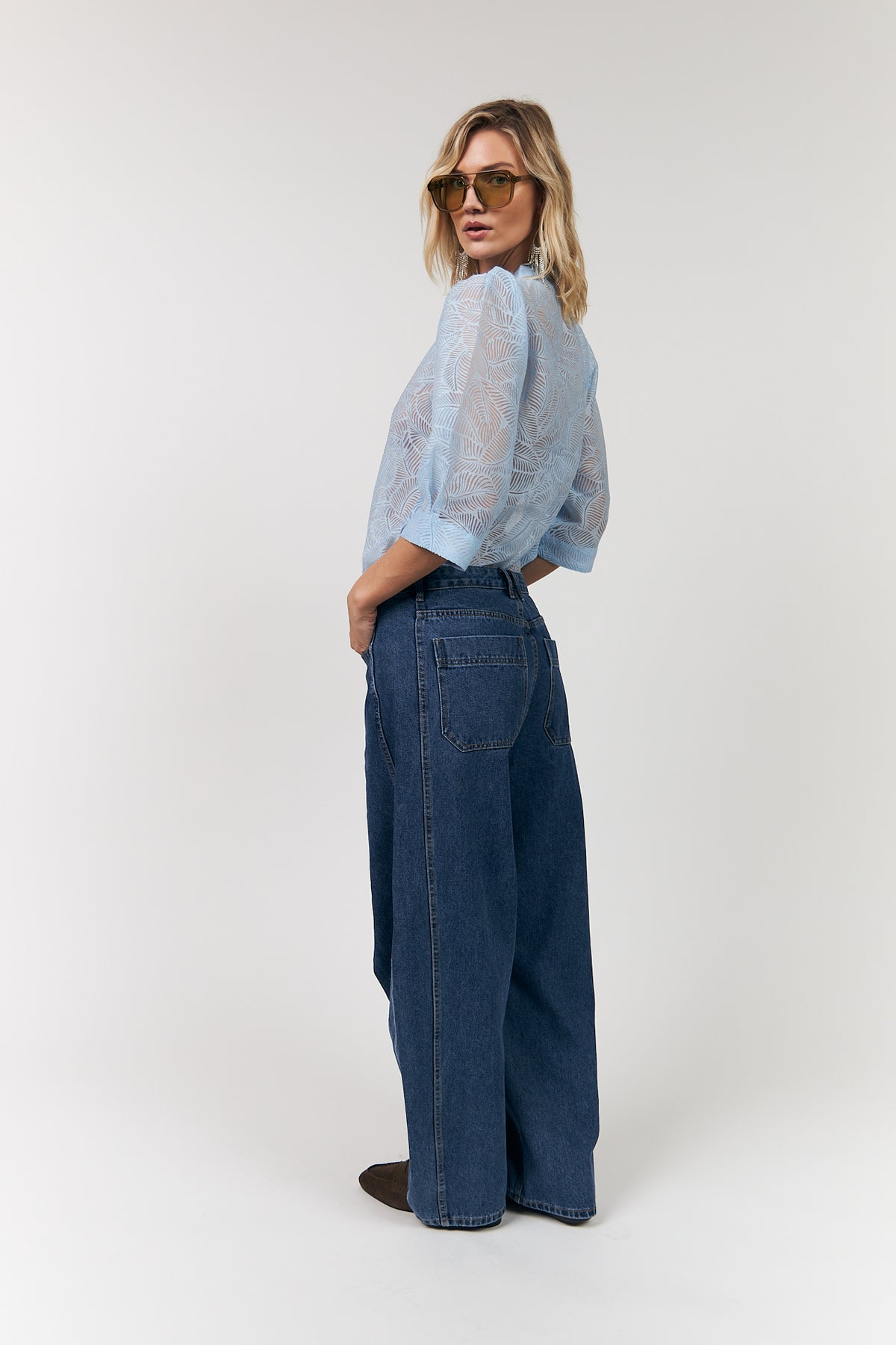 Lollys Laundry BonoLL Skjorte Shirt Lyseblå
