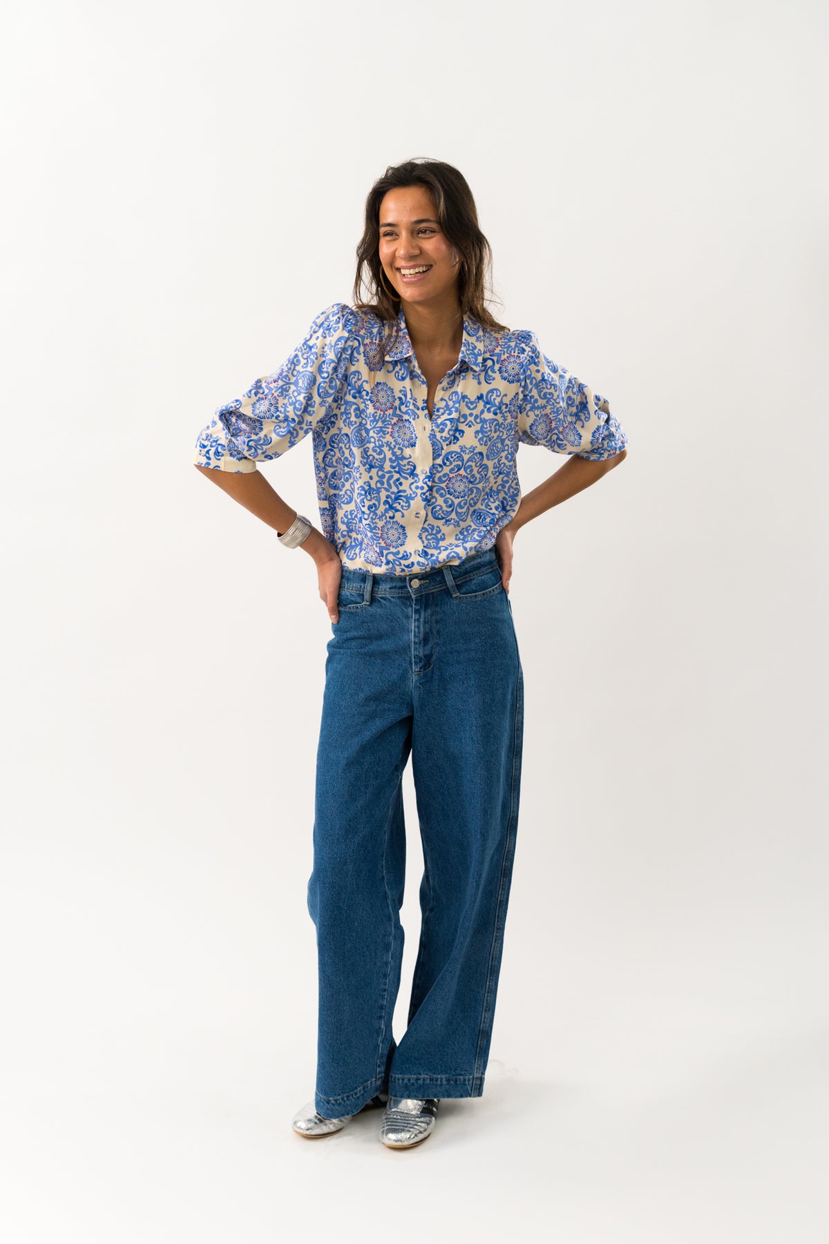 Lollys Laundry BonoLL Skjorte Shirt Lyseblå