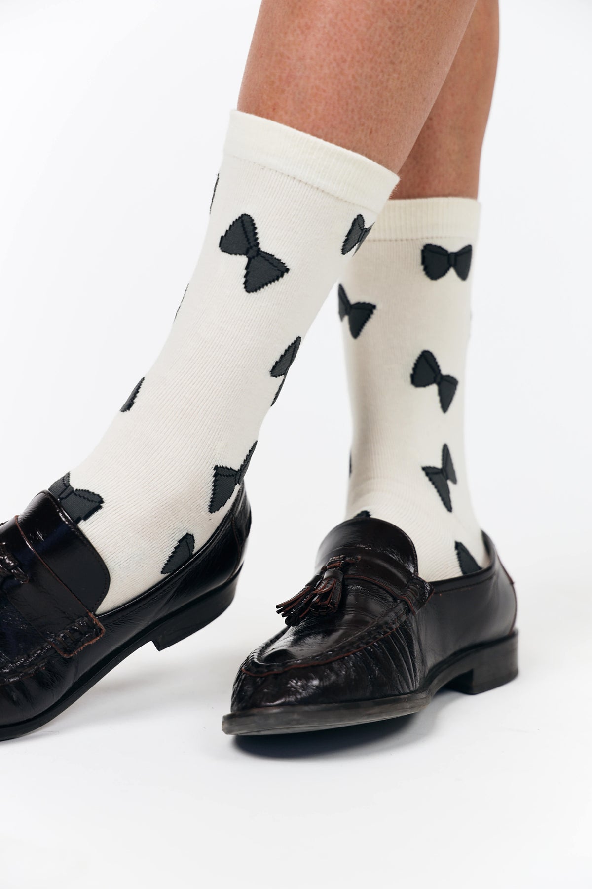 Lollys Laundry BowLL Strømper Socks Creme