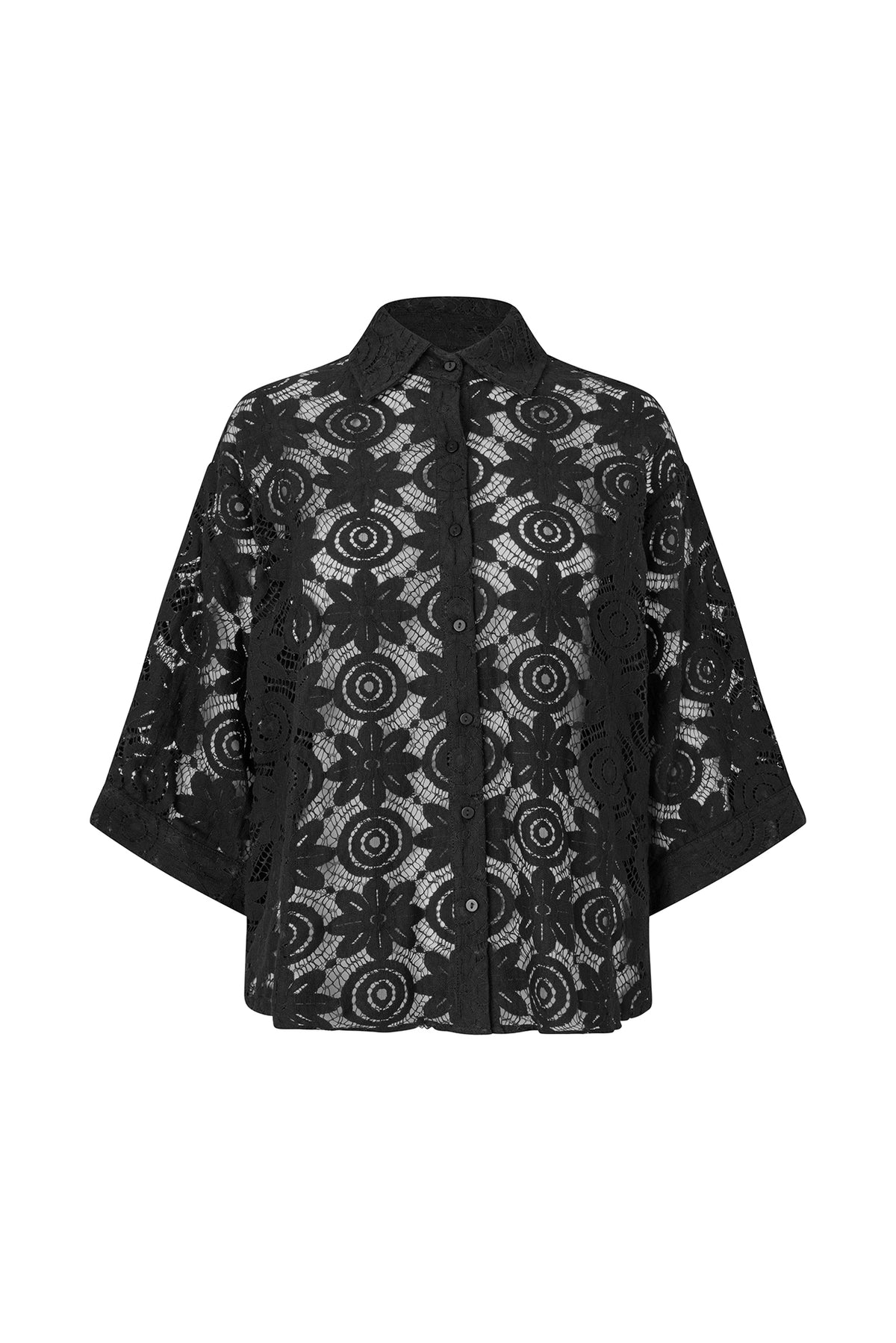 Lollys Laundry BrownLL Shirt Shirt Sort
