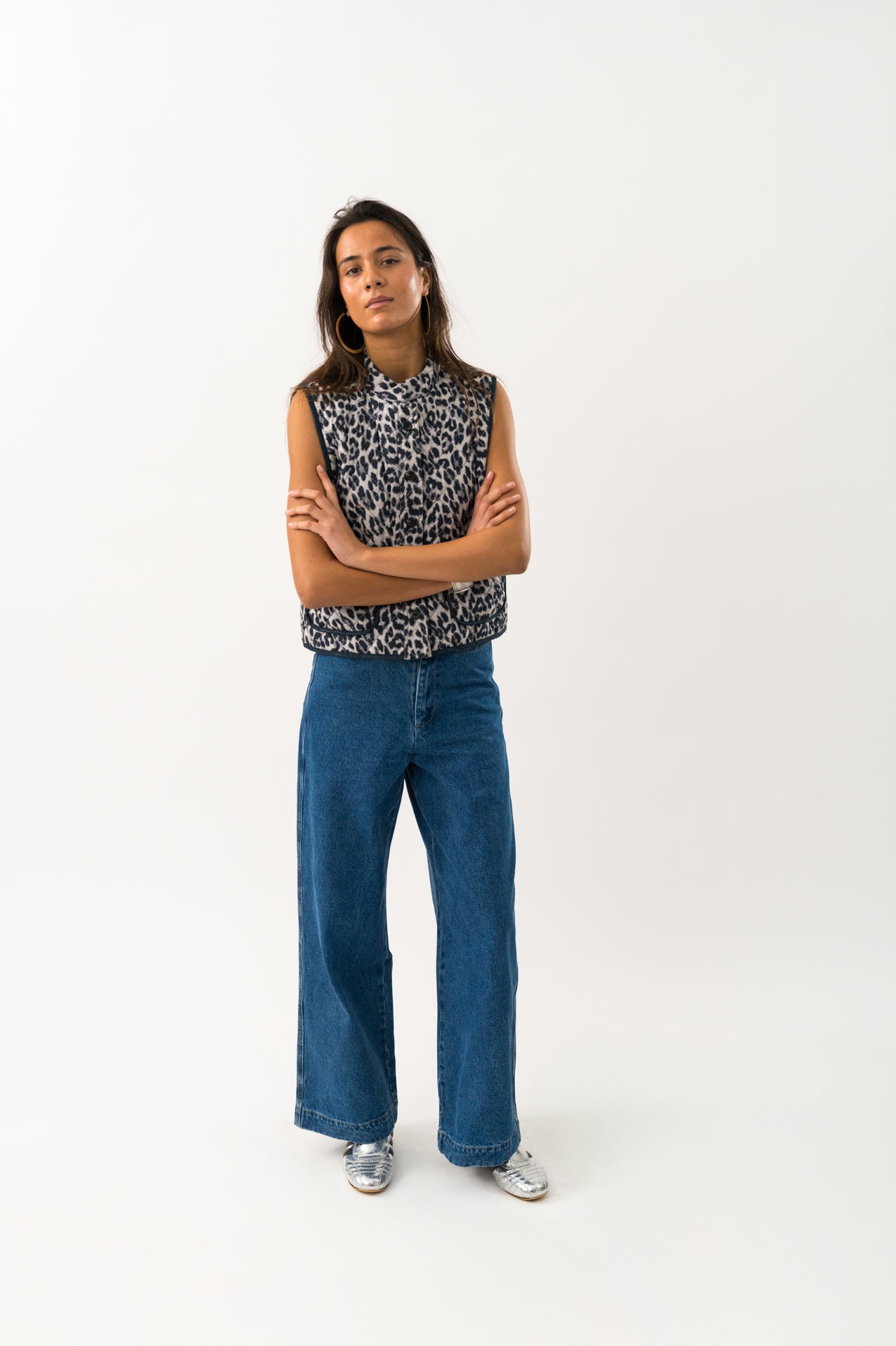 CairoLL Quilted Vest - Leopard Print