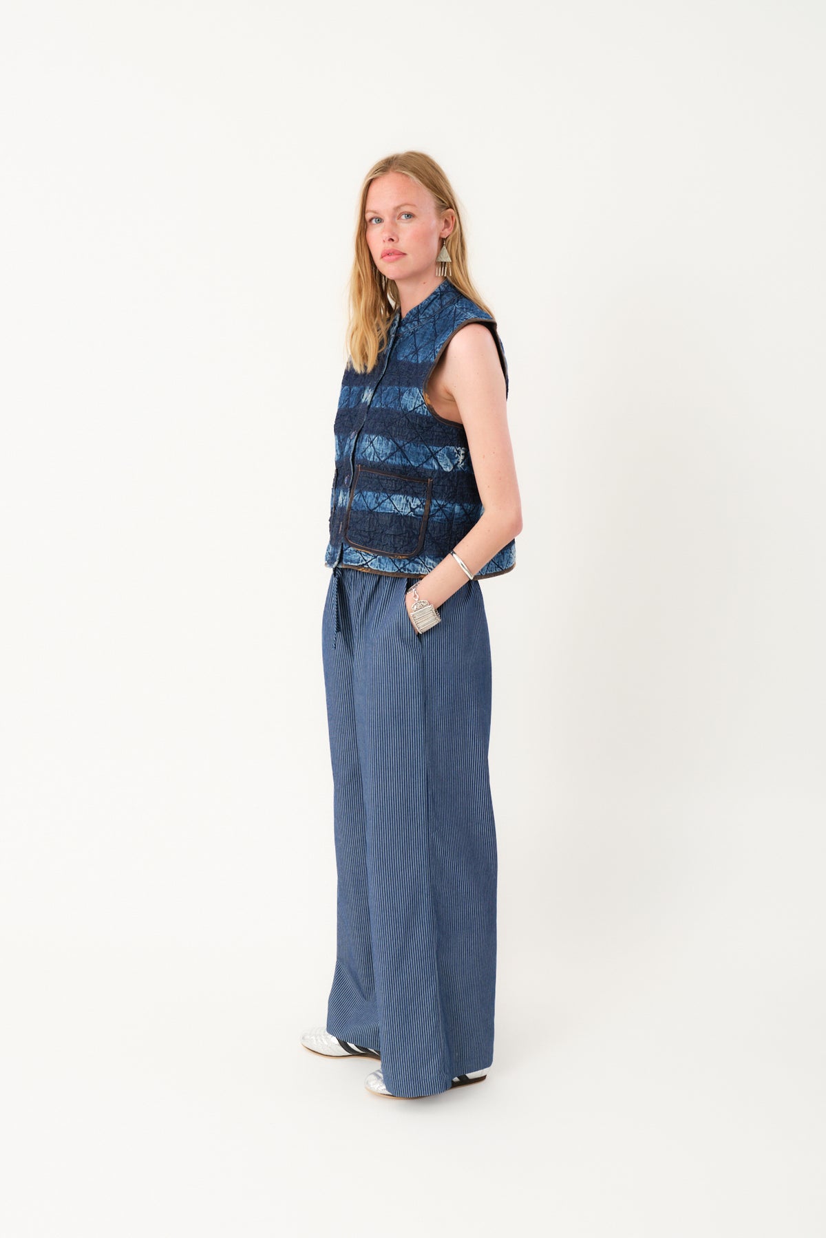 Lollys Laundry CairoLL Quilted Vest Vest Blå