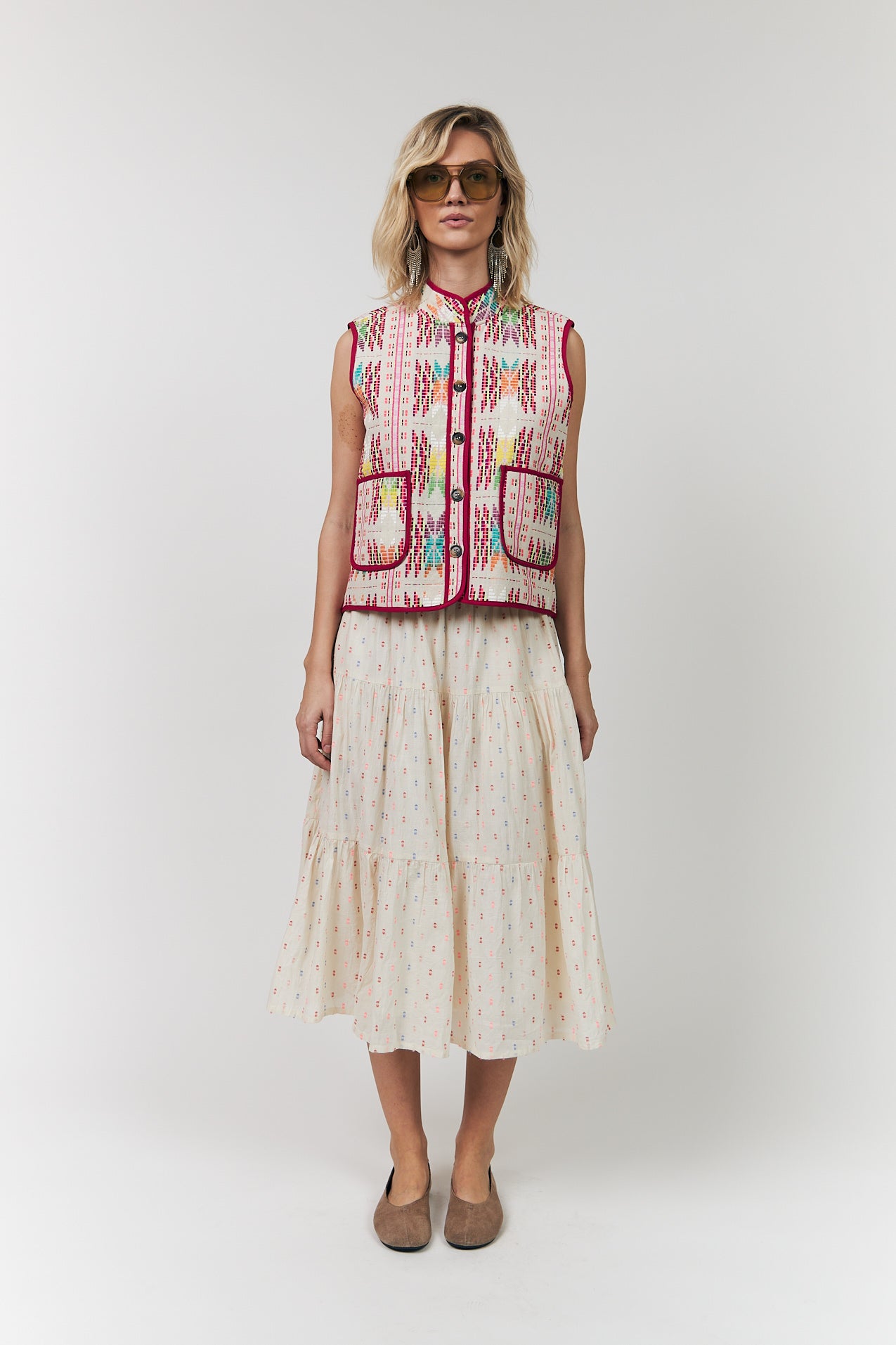 CairoLL Quilted Vest - Pink