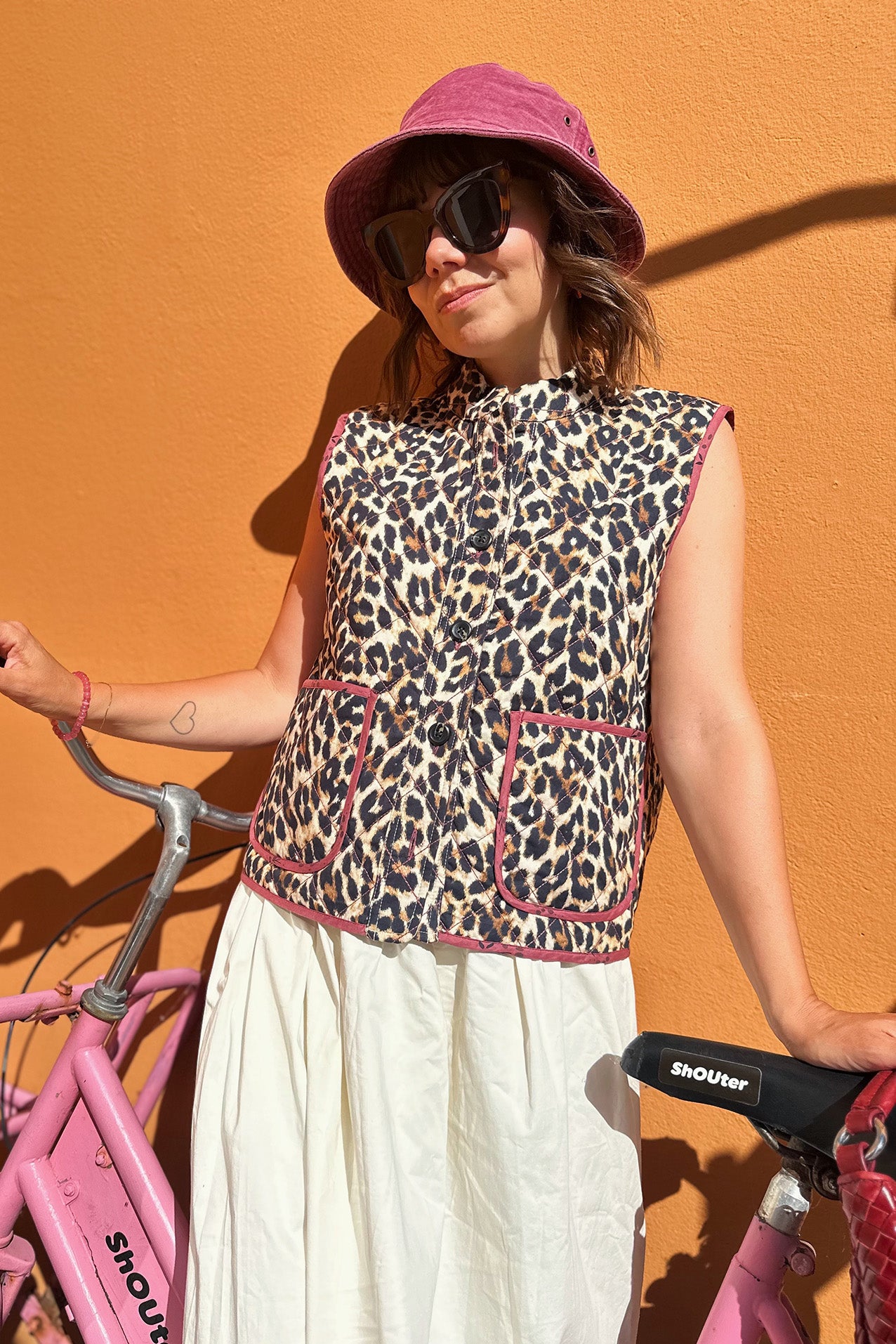 Lollys Laundry CairoLL Quilted Vest Vest 72 Leopard Print