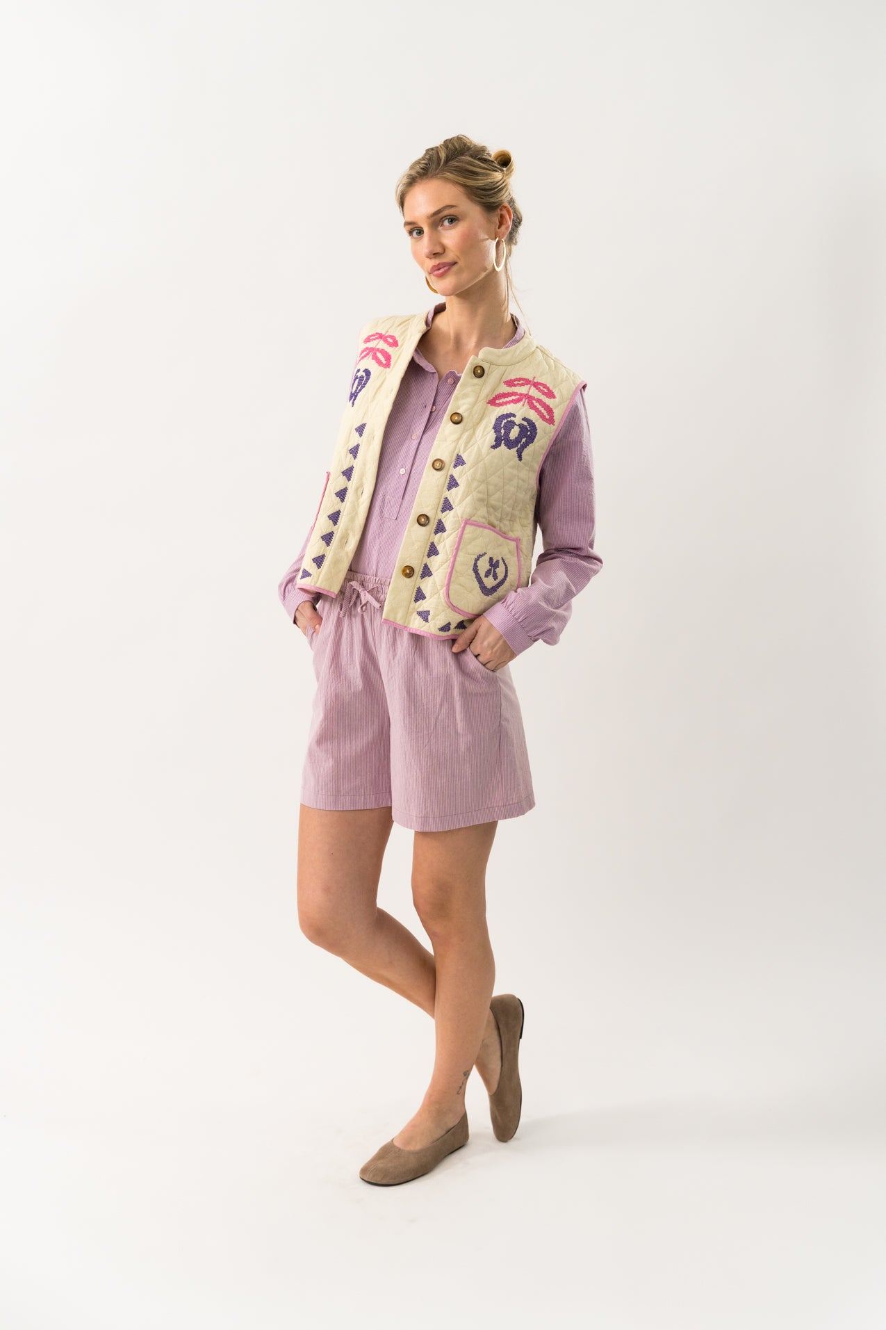 Lollys Laundry CairoLL Vest Vest Creme