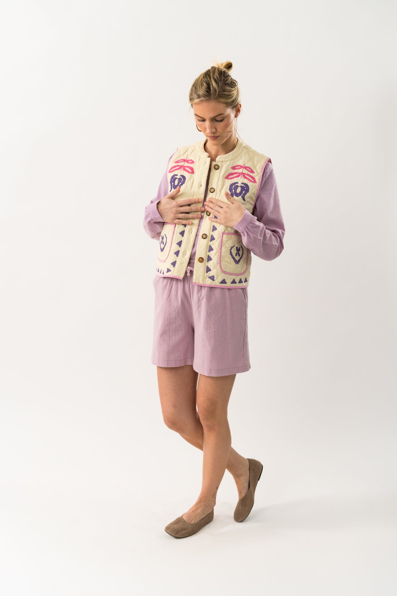 Lollys Laundry CairoLL Vest Vest Creme