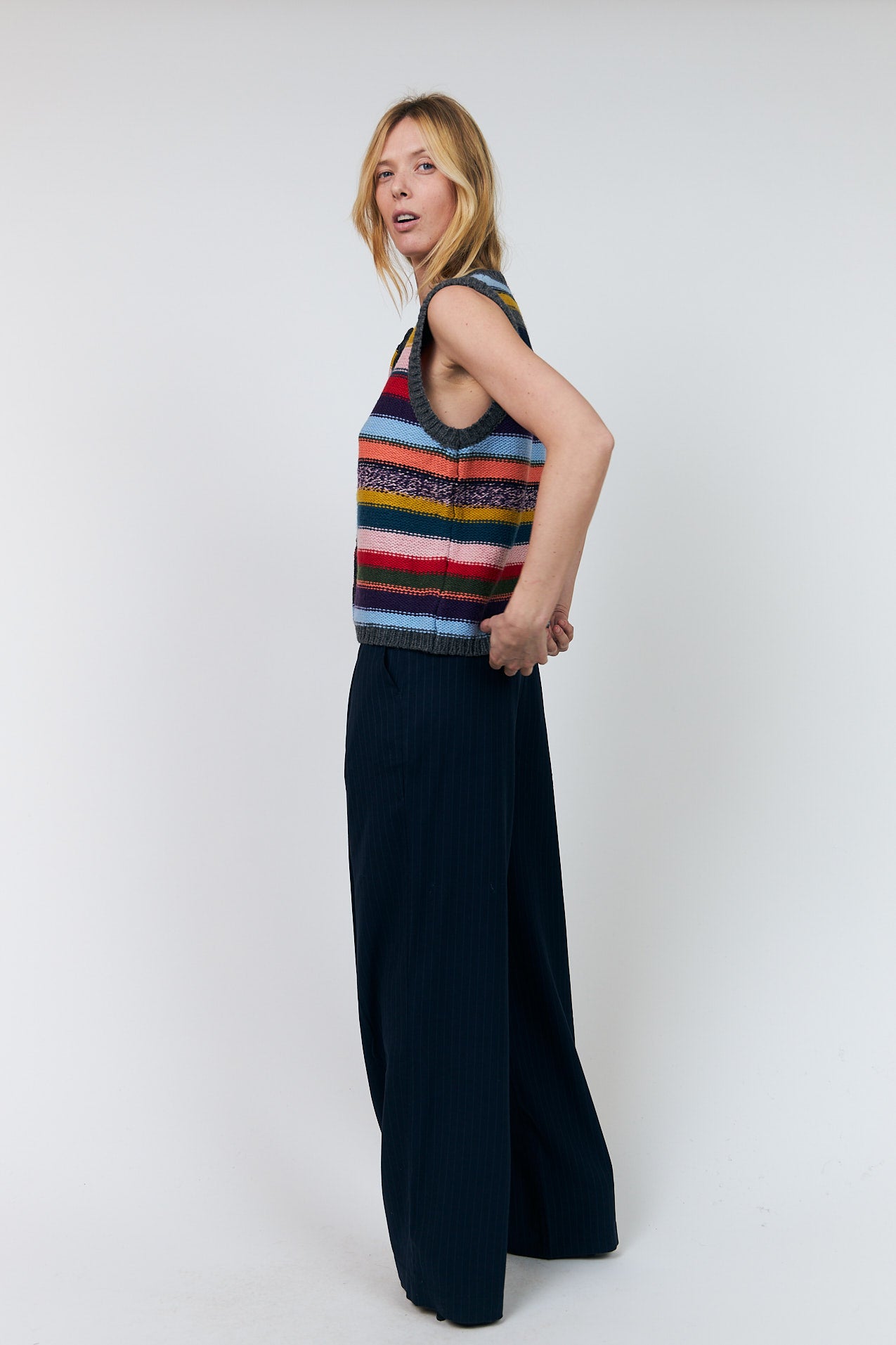 Lollys Laundry CaitLL Strikvest Vest Multi