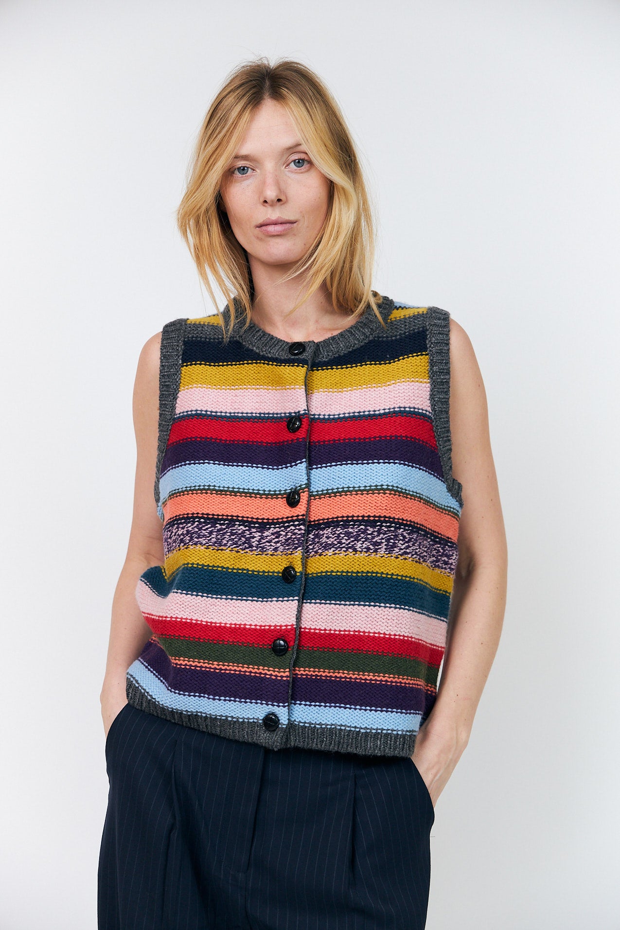 Lollys Laundry CaitLL Strikvest Vest Multi