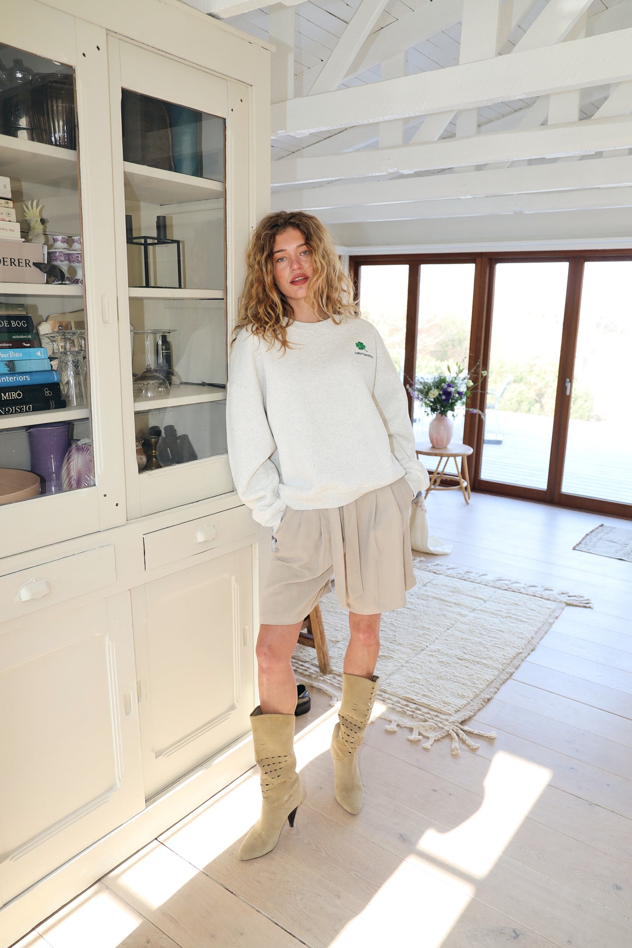 CaliforniaLL Sweatshirt - Lysegrå Melange