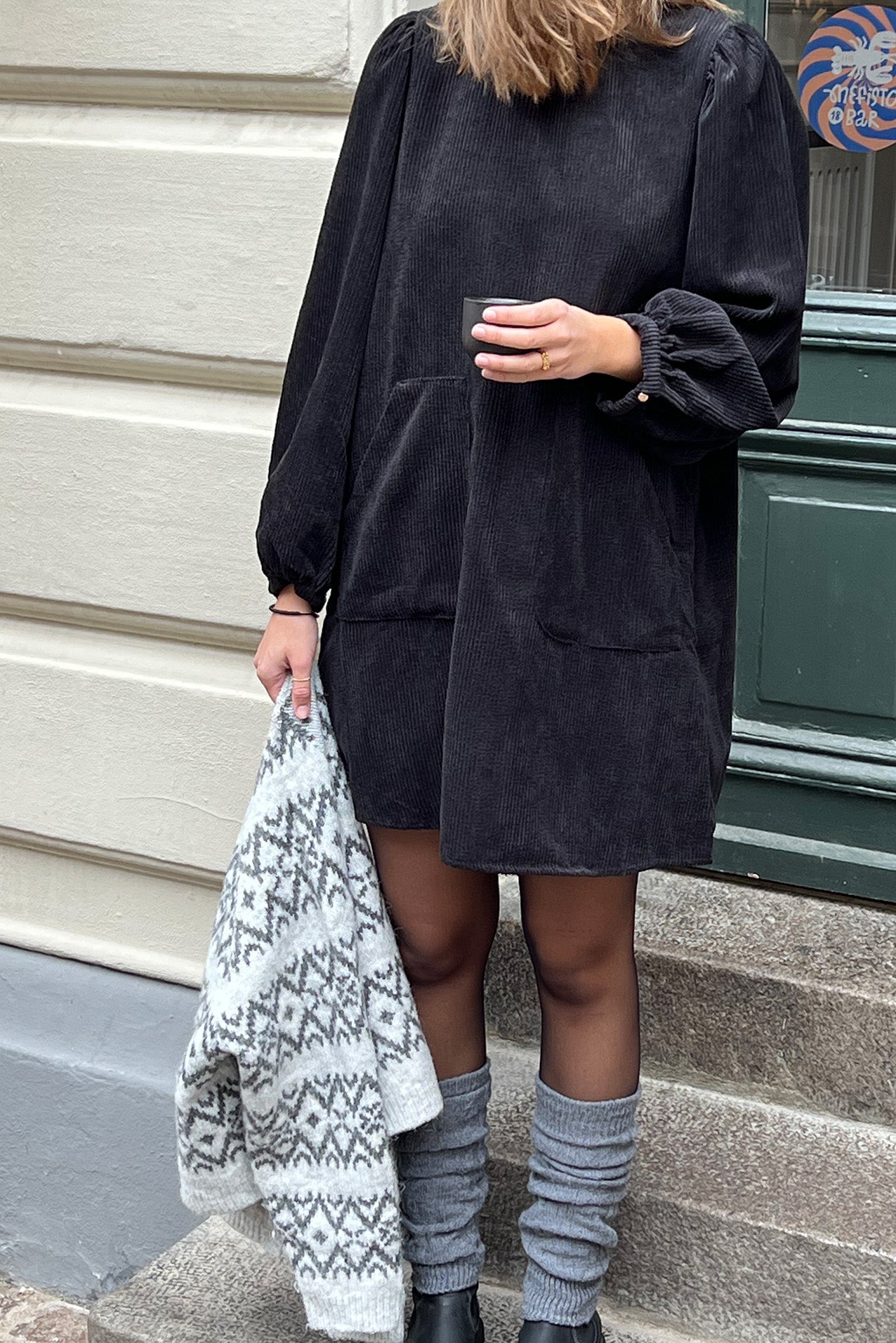 Lollys Laundry CarlaLL Kort Kjole Dress 87 Dark Mokka