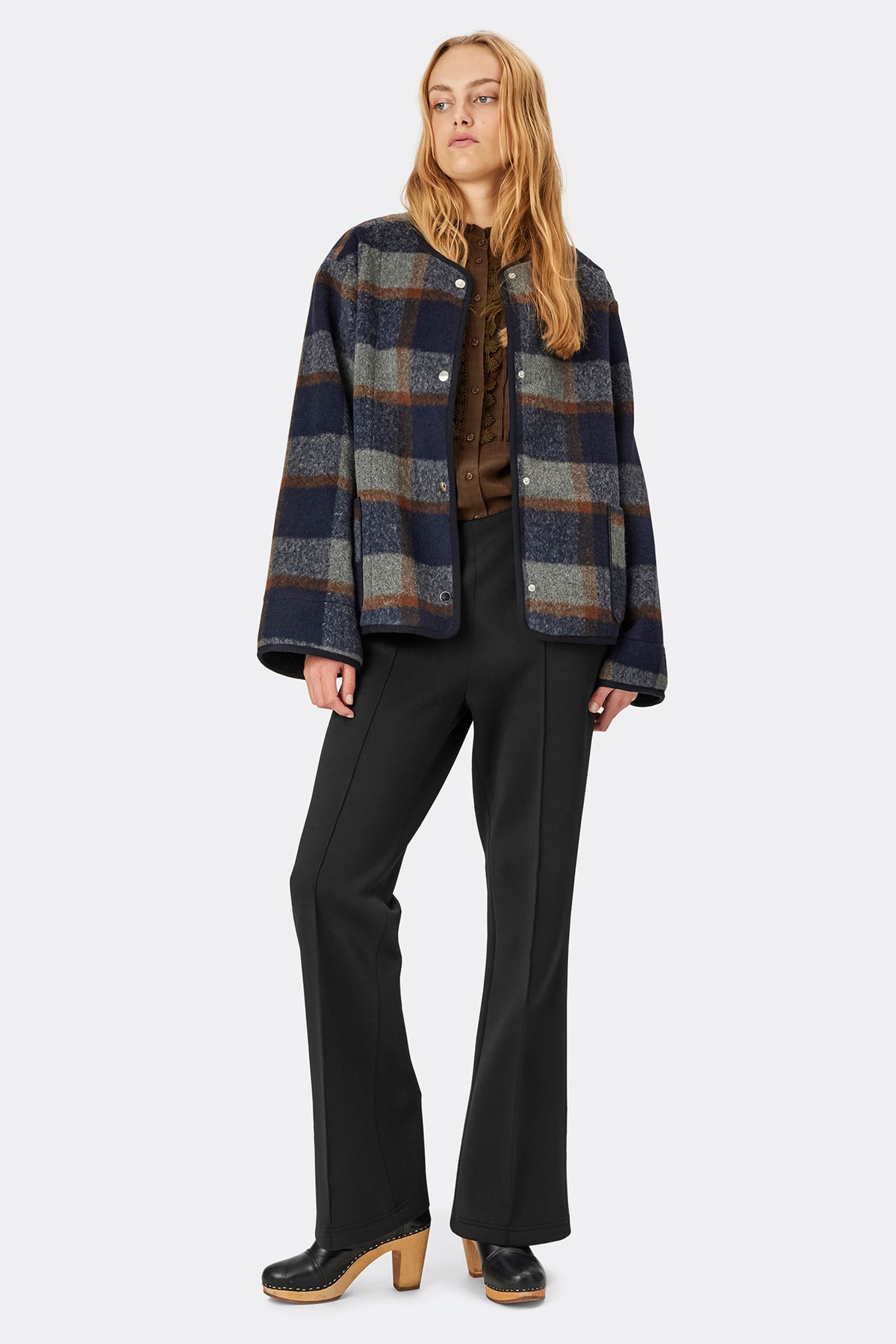 CaseyLL Flared Pants - Sort