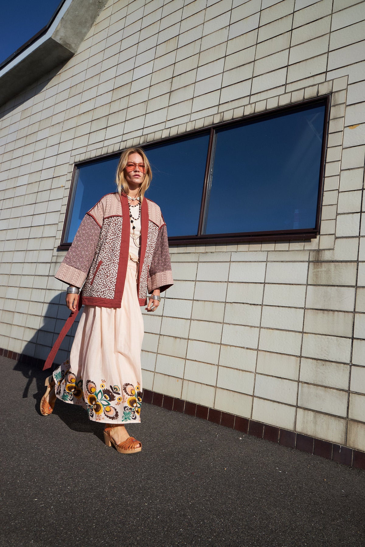 Lollys Laundry CassieLL Maxi Nederdel Skirt Støvet rosa