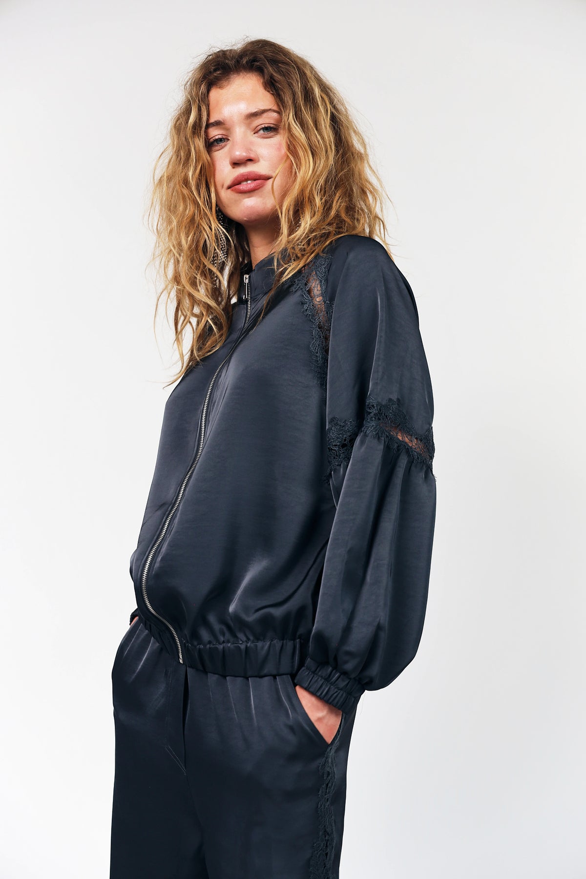 Lollys Laundry CatalinaLL Jakke Jacket Vasket sort