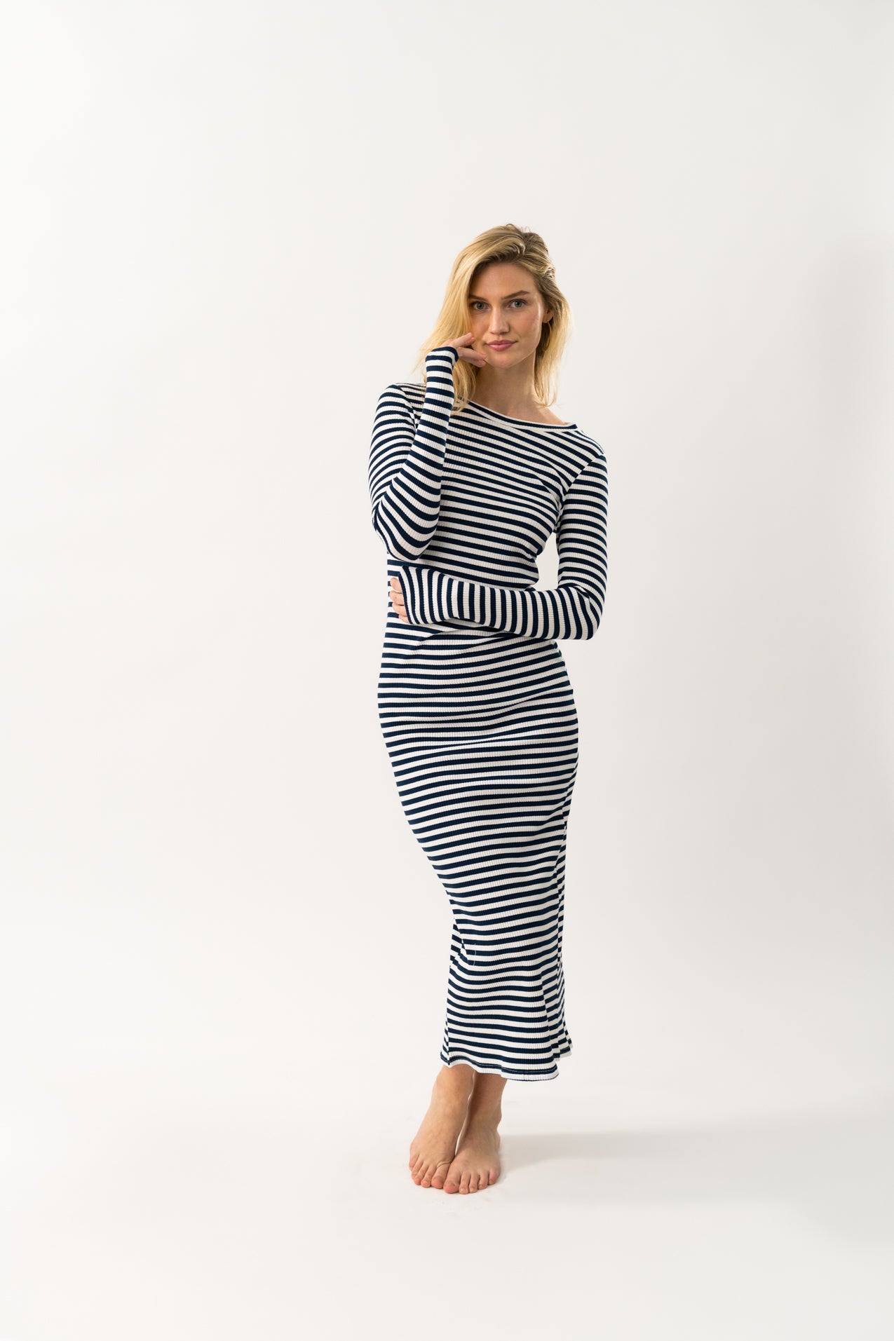 ChristineLL Maxi Dress SL - Navy