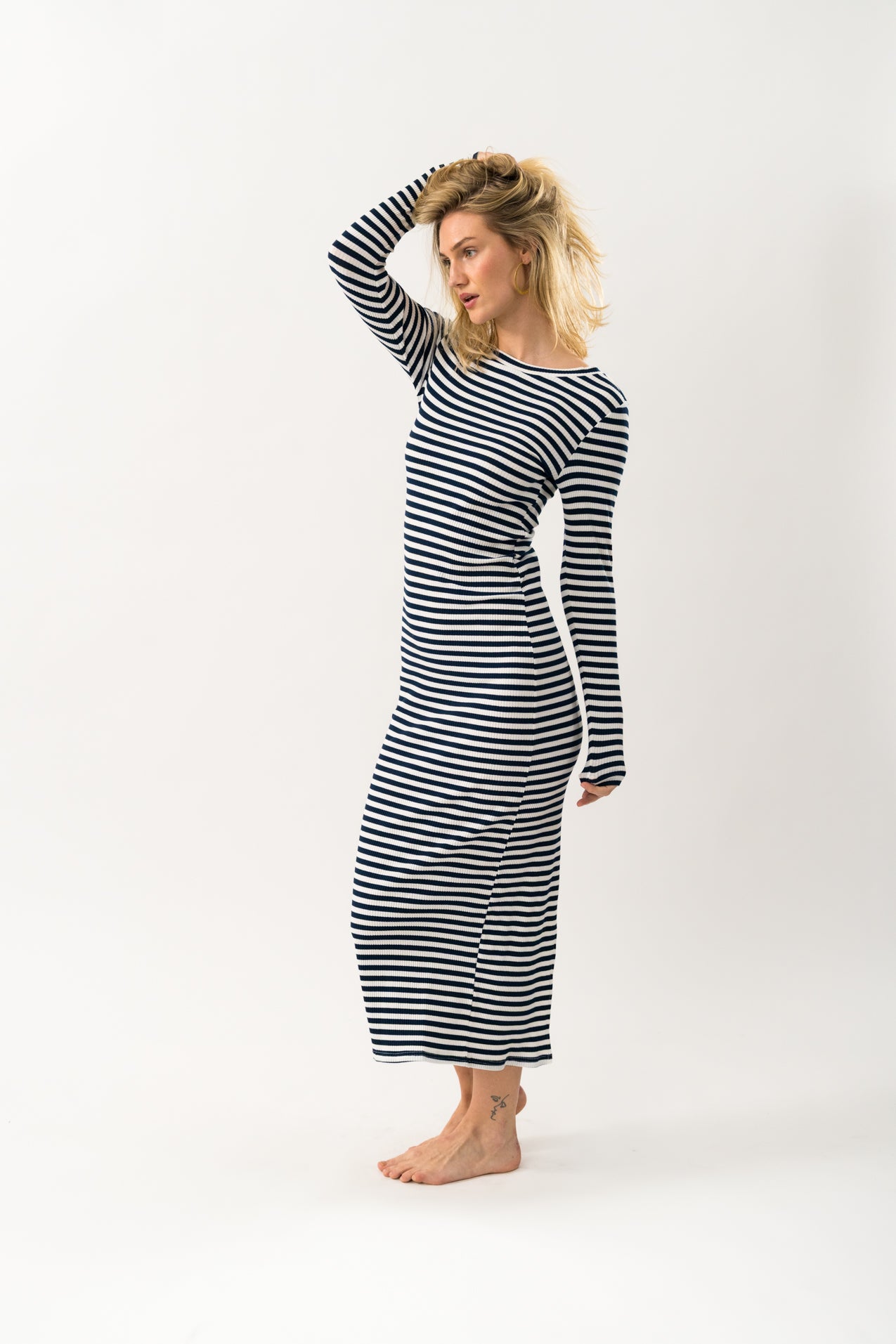 ChristineLL Maxi Dress SL - Navy