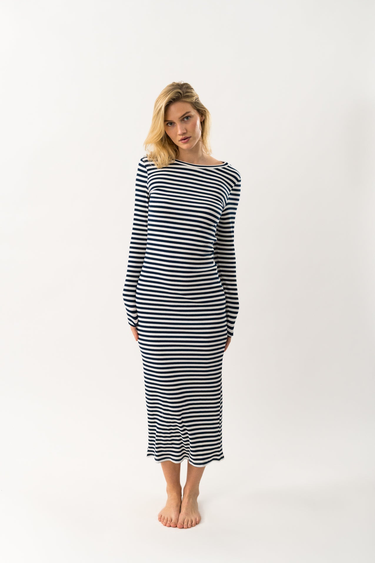 ChristineLL Maxi Dress SL - Navy
