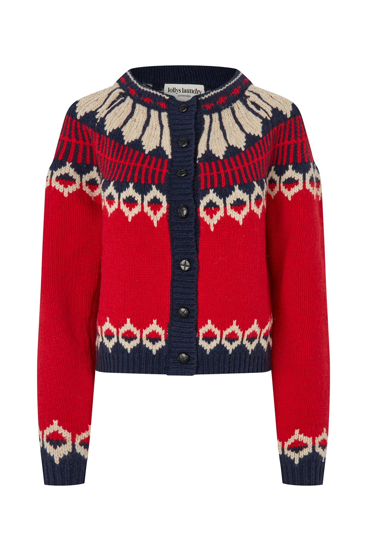 Lollys Laundry ClareLL Strik Cardigan Cardigan Rød