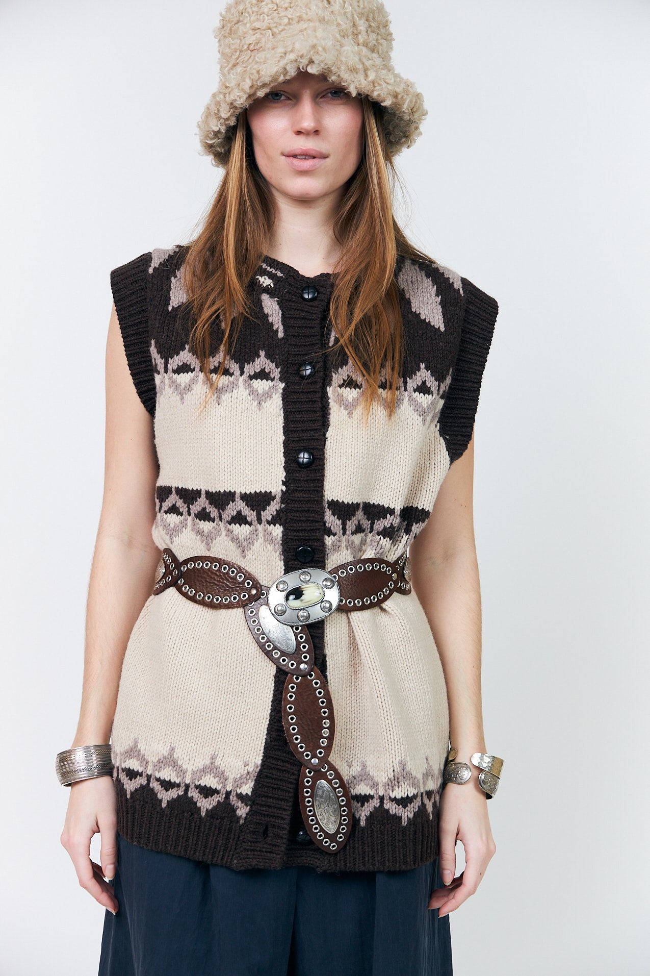 Lollys Laundry CleoLL Strikvest Vest Creme