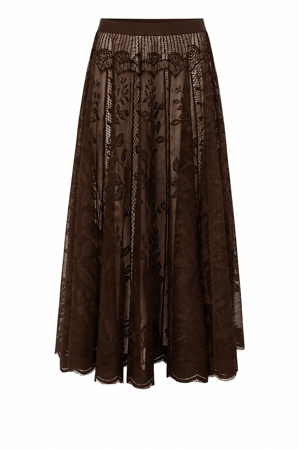 Lollys Laundry CollinL Maxi Nederdel Skirt Brun