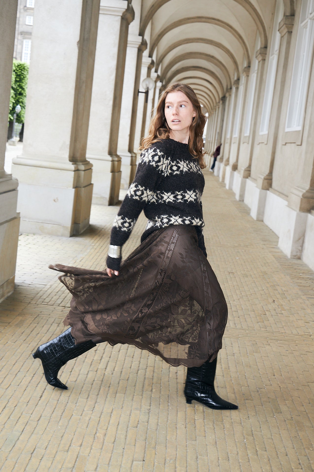 Lollys Laundry CollinL Maxi Nederdel Skirt Brun